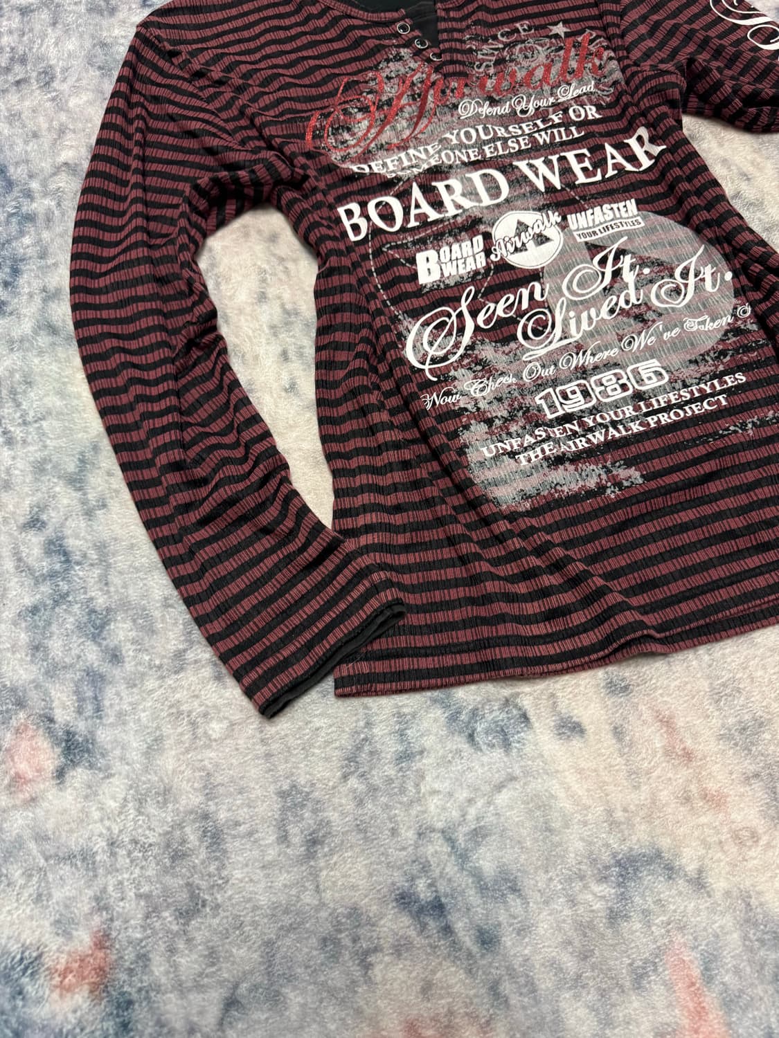Airwalk 00s stripe lettering cut sew 상품이미지5