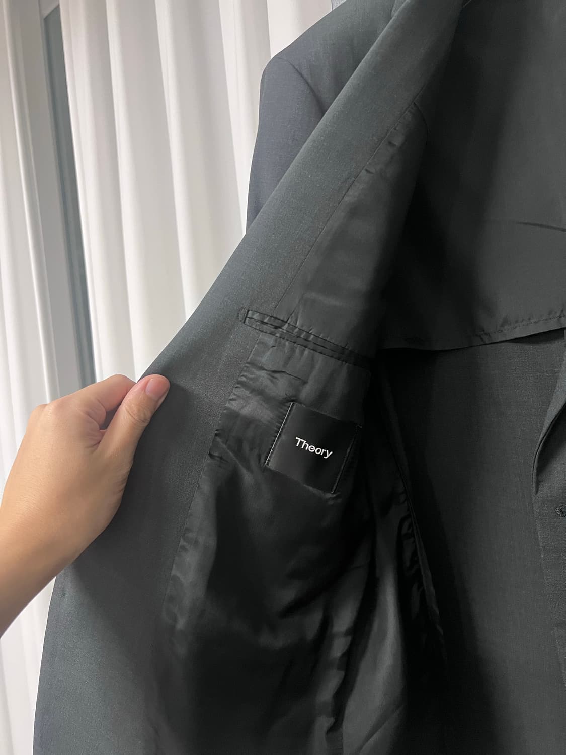 띠어리 뉴테일러 수트 셋업 정장 다크차콜 40 32 상품이미지6