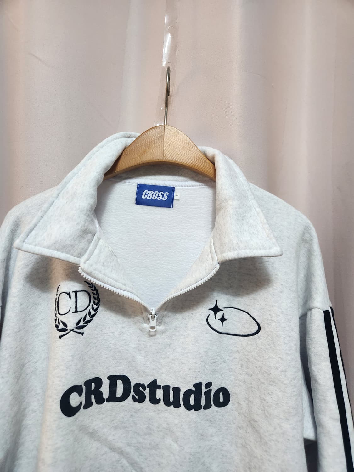 크로스드레슬리 하프집업맨투맨 상품이미지6