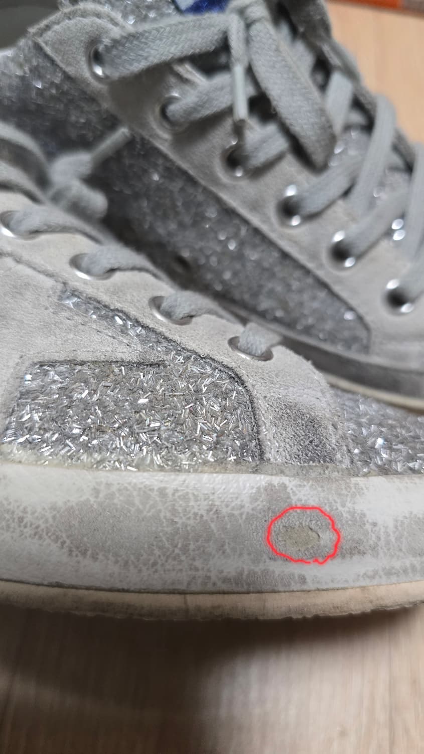 골든구스 슈퍼스타 실버글리터 아이스스타 블루탭 35 상품이미지6