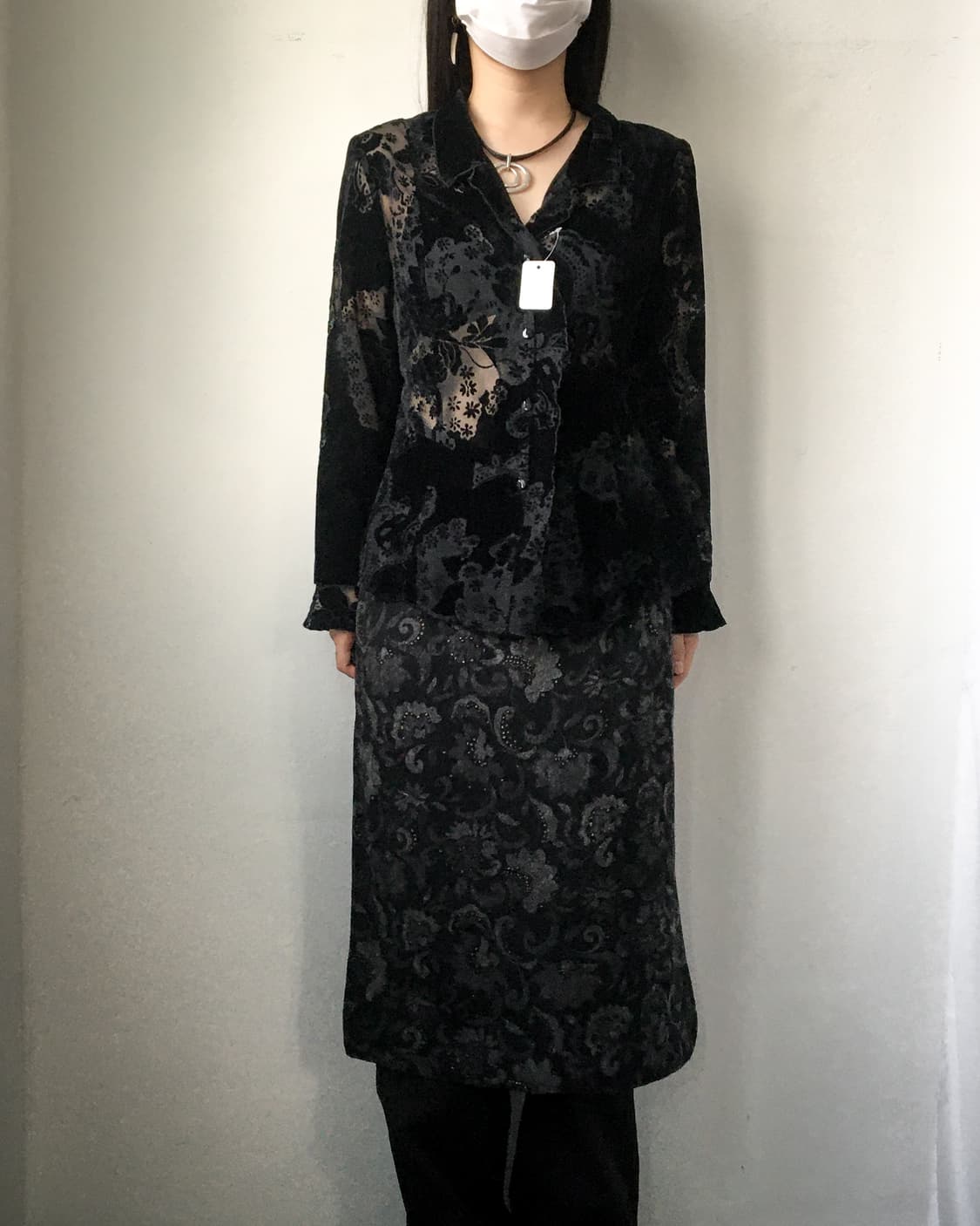 Ornament pattern valvet jacket 상품이미지5