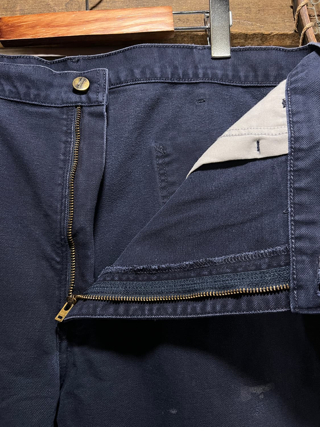 [40]칼하트 USA 덩가리핏 미드나잇 네이비 카펜터 워크 팬츠 상품이미지3