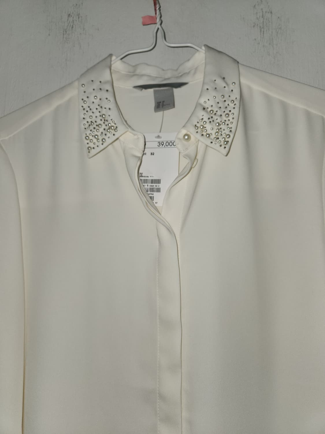 H&M 아이보리 블라우스 카라 장식S 상품이미지3