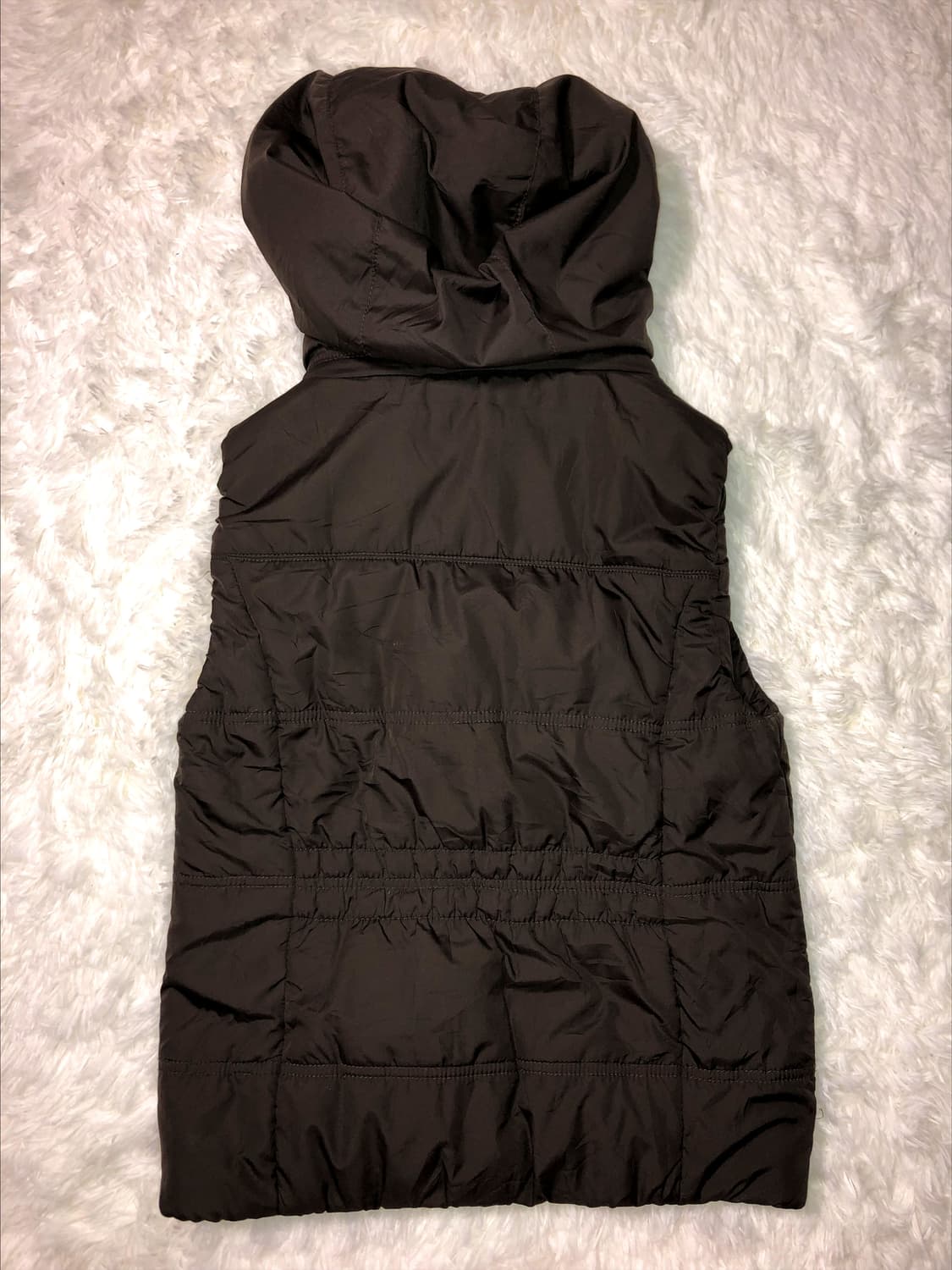  brown check vest padding 상품이미지2