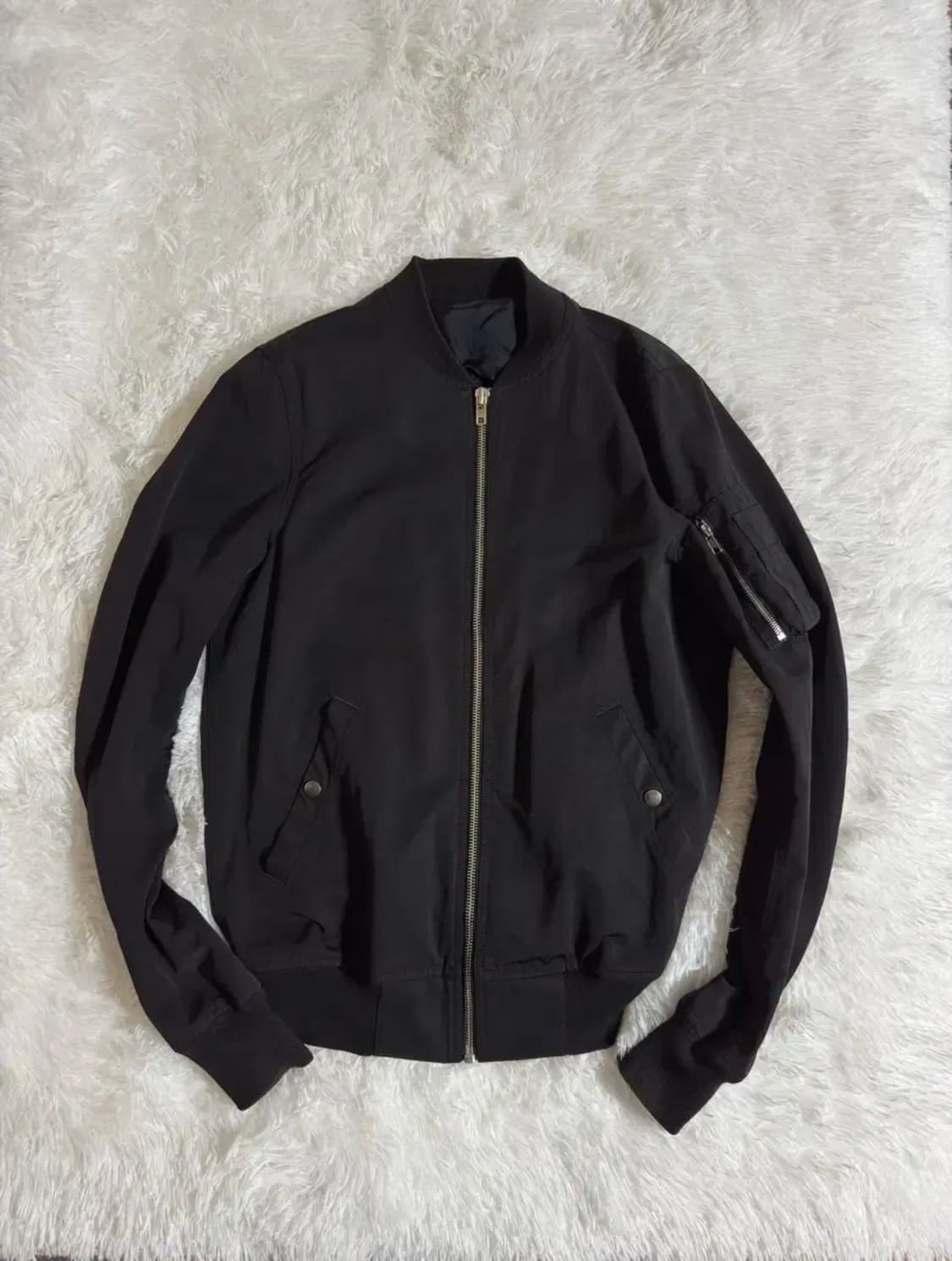 릭오웬스 플라이트 봄버자켓 블랙 상품이미지1