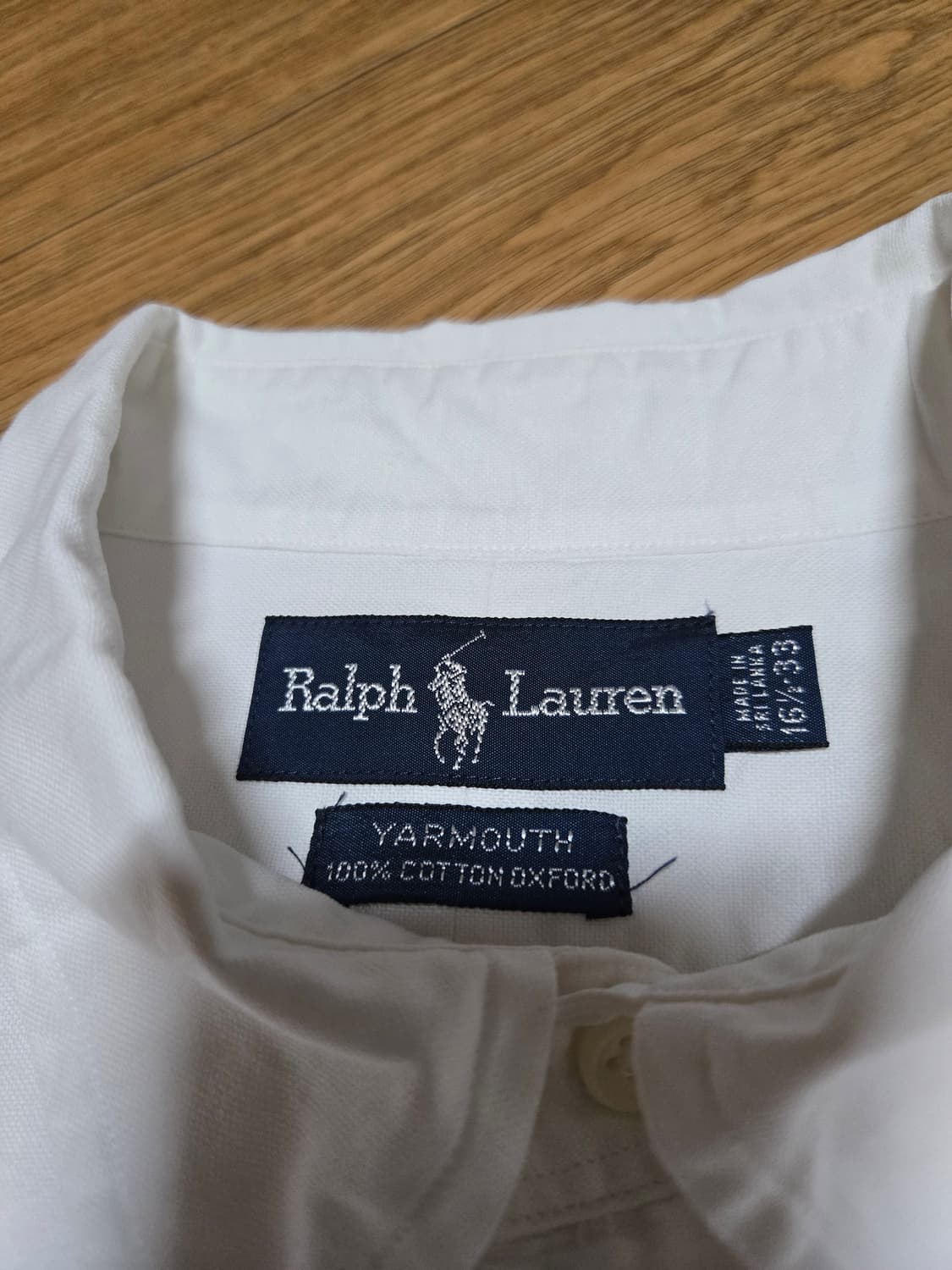 폴로 랄프로렌 오버핏 화이트 옥스포드 셔츠 상품이미지7