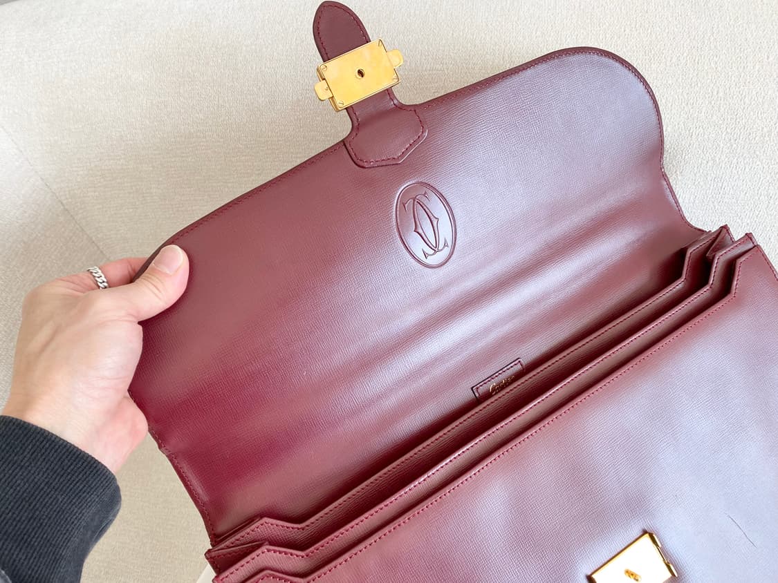 까르띠에 머스트 보르도 라인 플립 브리프 케이스 서류가방 상품이미지7