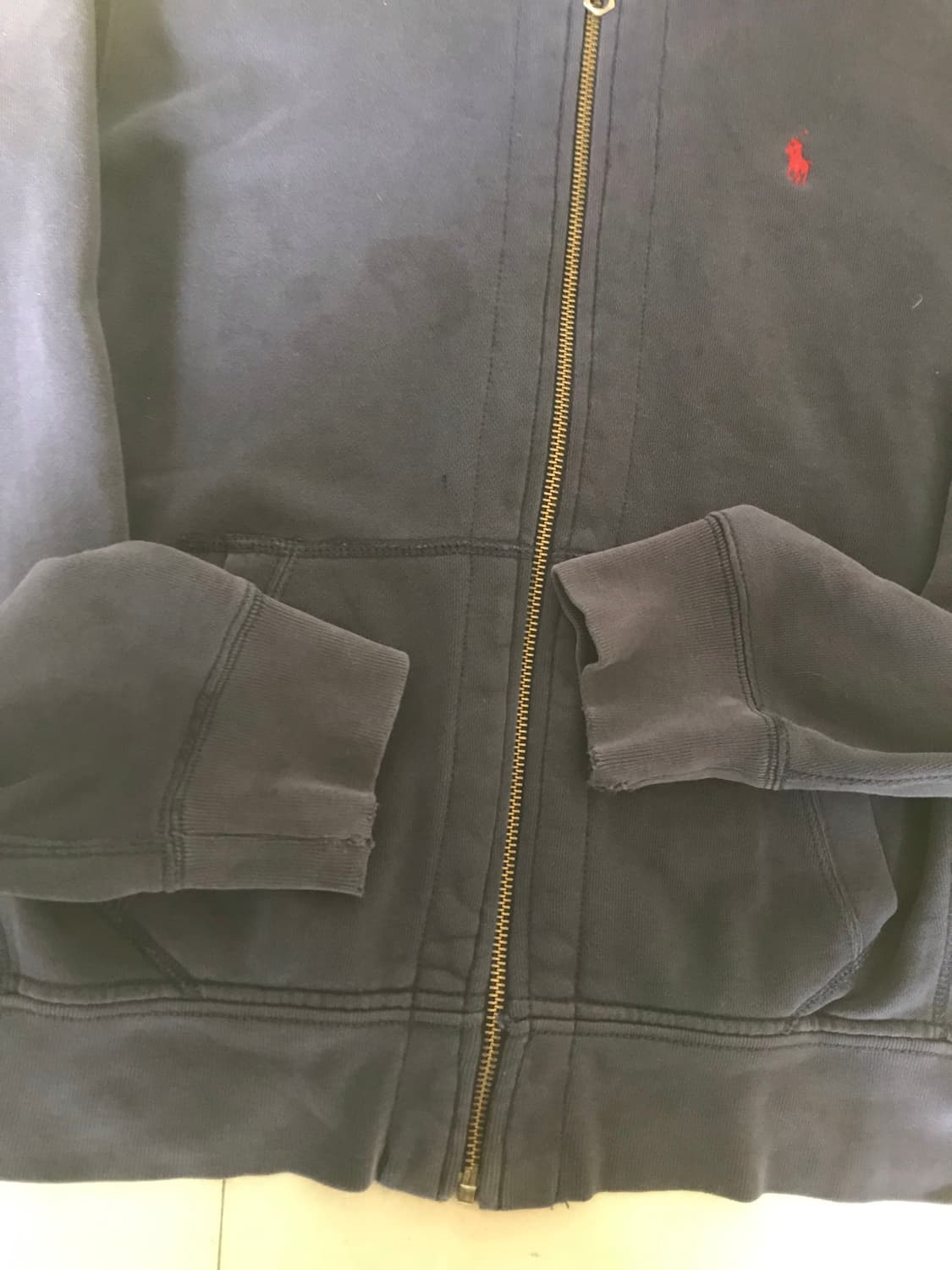 폴로 네이비 스웨트 후드집업 상품이미지9