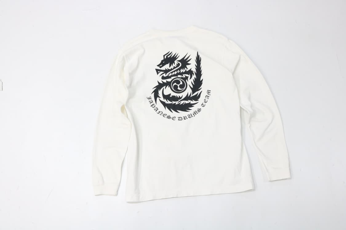 글리머 재패니즈 드럼팀 류메이 다이코 용 나염 롱슬리브 티셔츠 상품이미지2