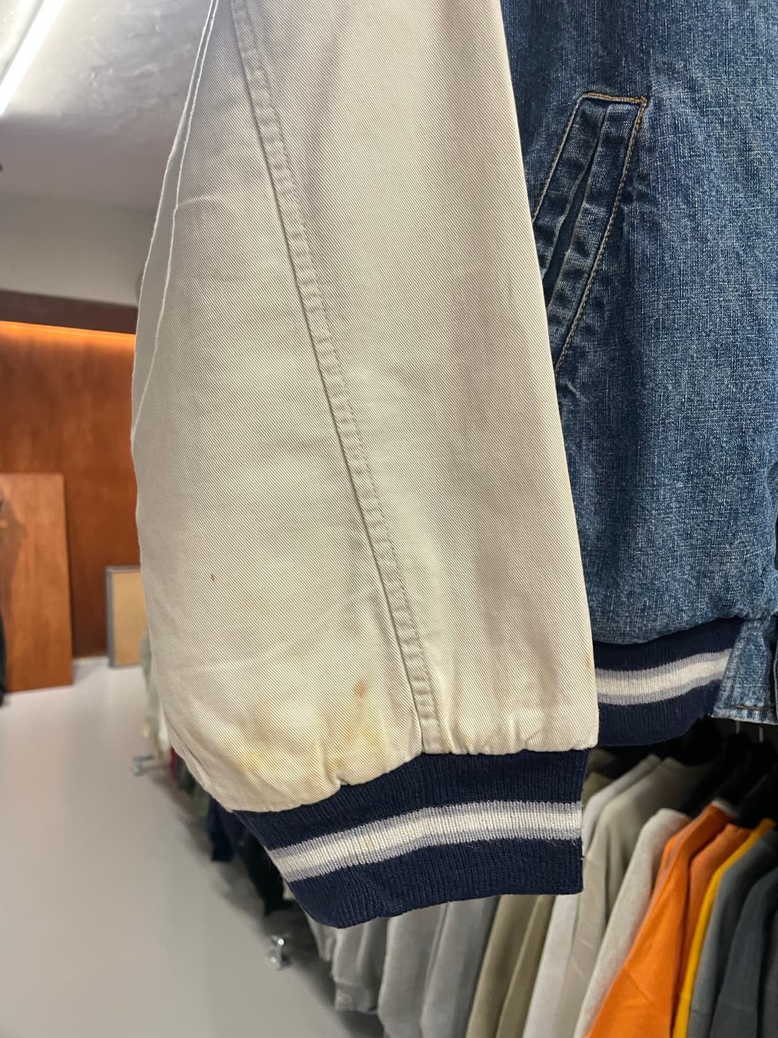 Vintage denim baseball jacket  상품이미지8