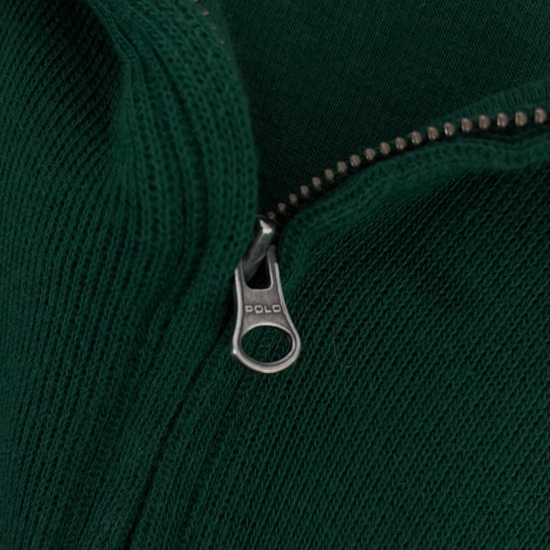 Polo  폴로 랄프로렌 자수 코튼 그린 반집업 니트 상품이미지4