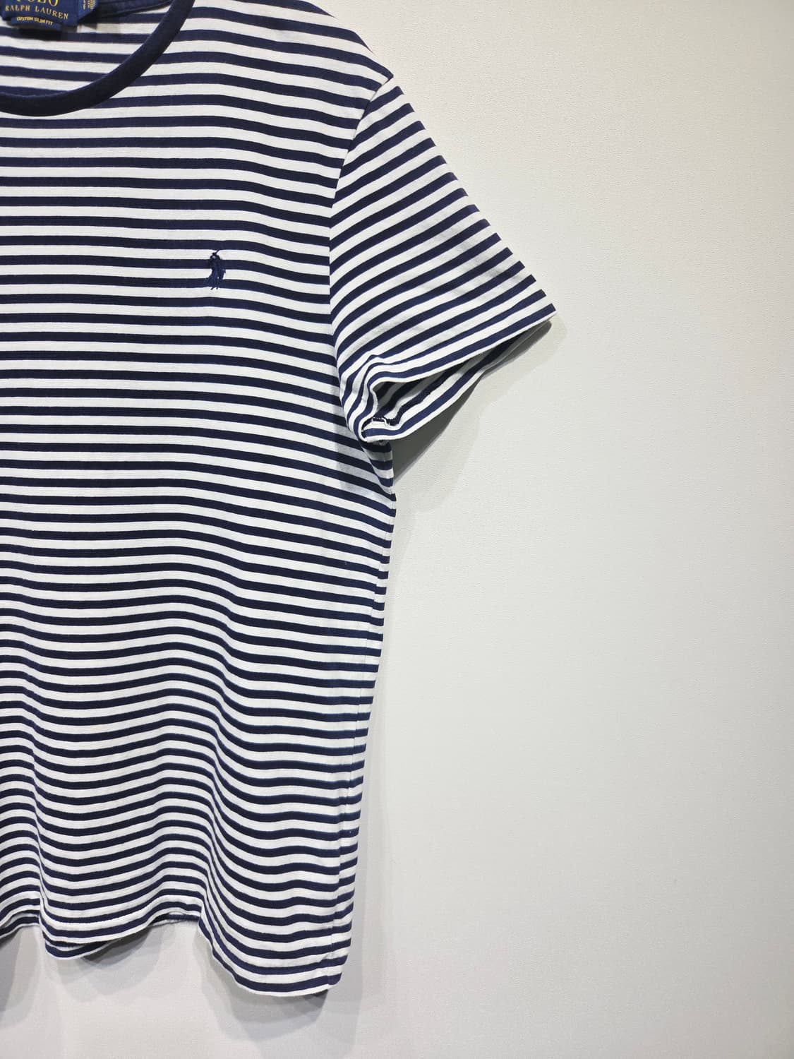 폴로 랄프로렌 커스텀 슬림핏 스트라이프 반팔 티셔츠 상품이미지5