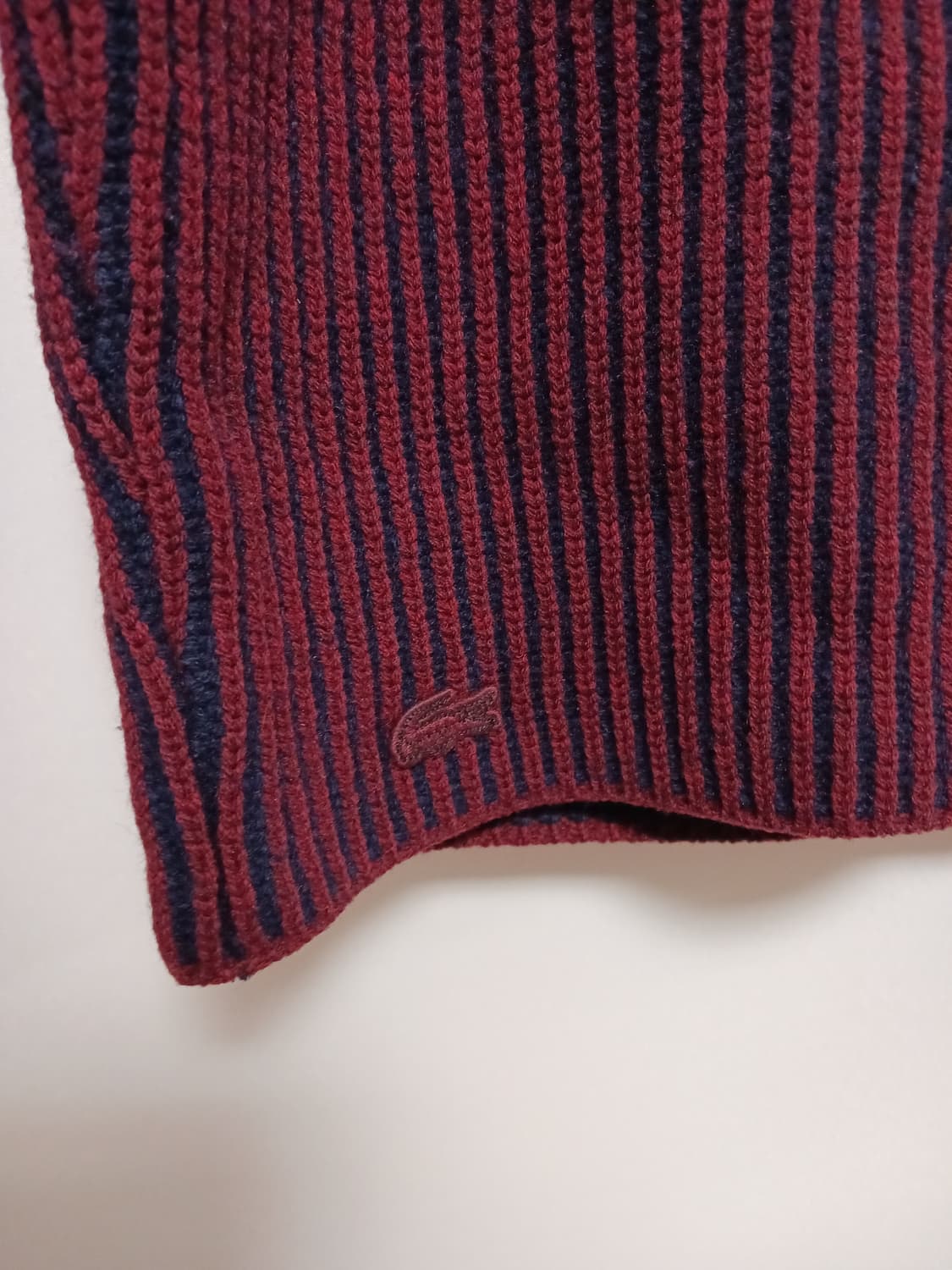 라코스테 모헤어 배색 니트 상품이미지4