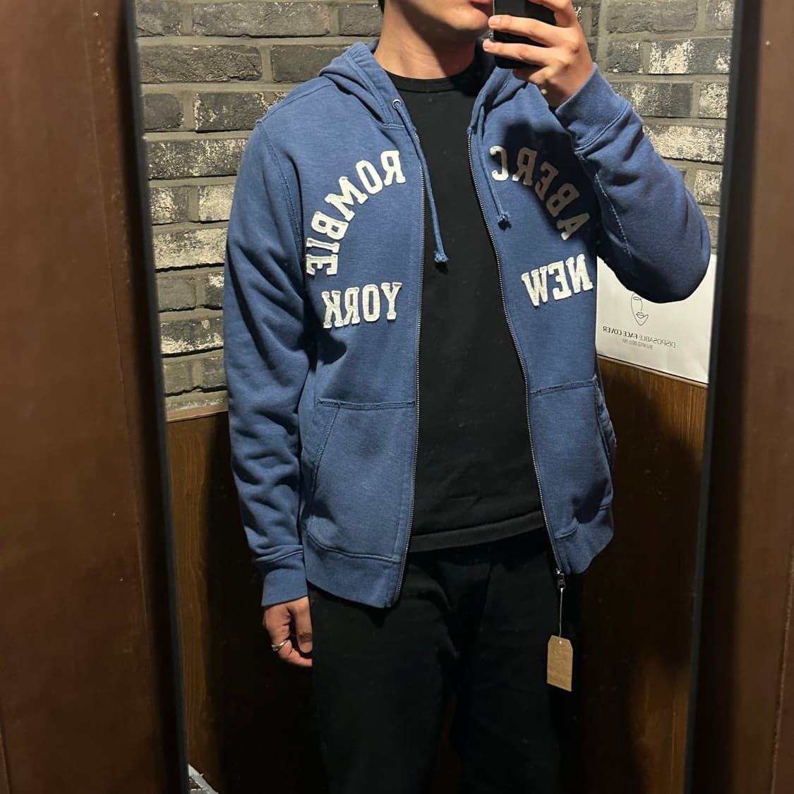 M) 아베크롬비 스펠로고 후드집업 상품이미지8