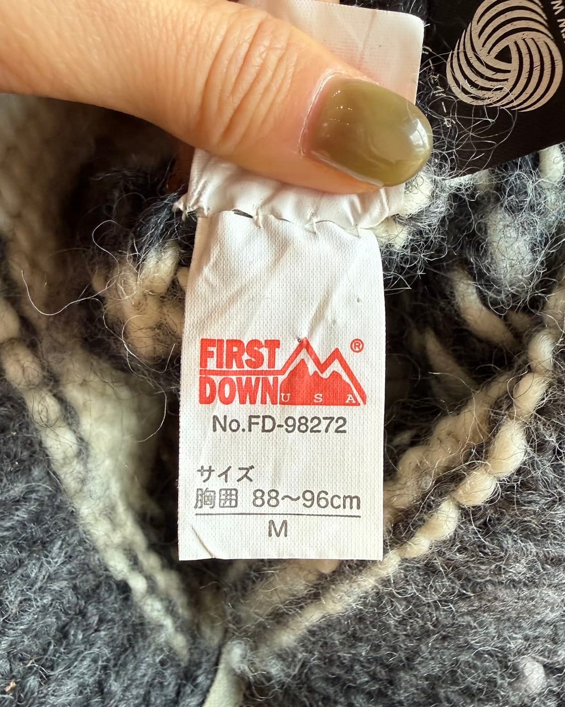 퍼스트 다운 그레이 헤비 울 코위찬 니트 가디건  상품이미지9