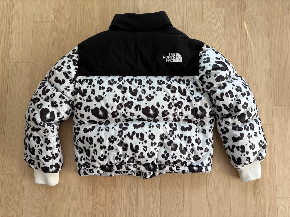노스페이스 화이트라벨 눕시 패딩 레오파드 호피 S 상품이미지2
