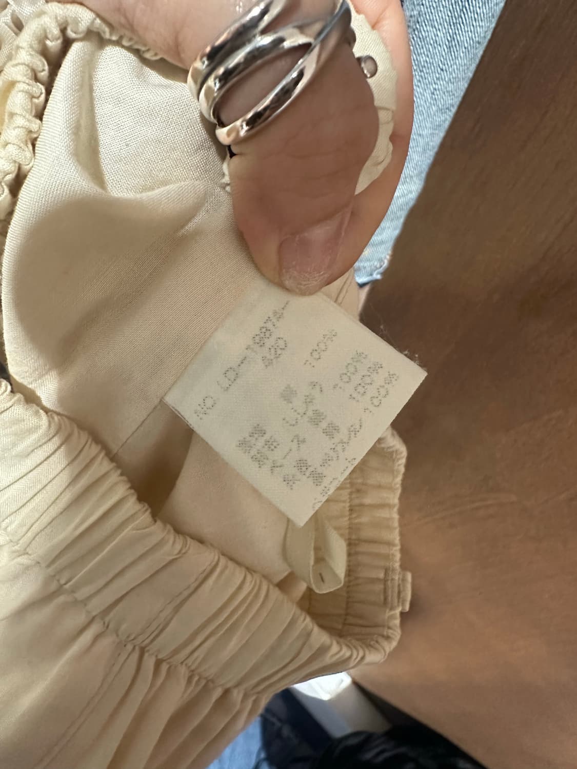 Jpn vtg ivory 히피스커트 상품이미지4