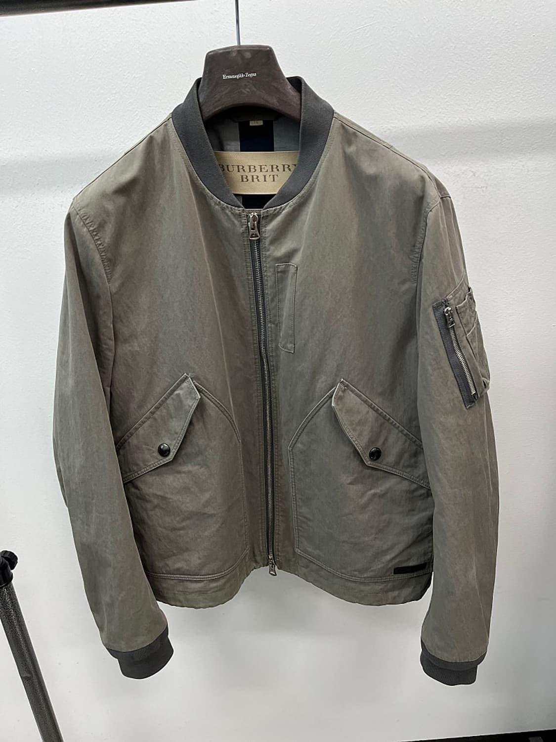 105-110) 버버리 브릿 가먼트 M-1 블루종  상품이미지3