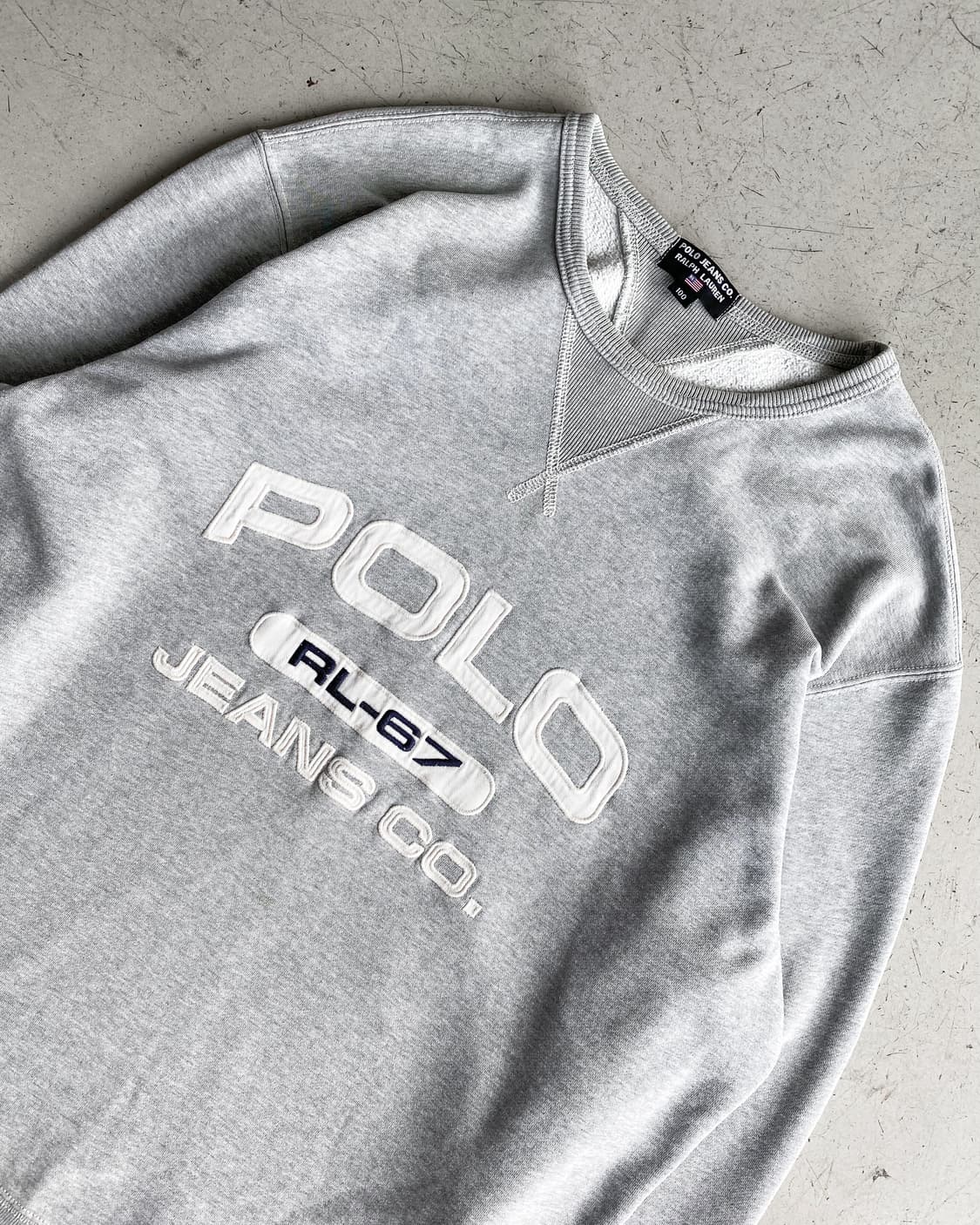 폴로 진스 컴퍼니 RL-67 아치로고 크루넥 스웻셔츠  상품이미지3