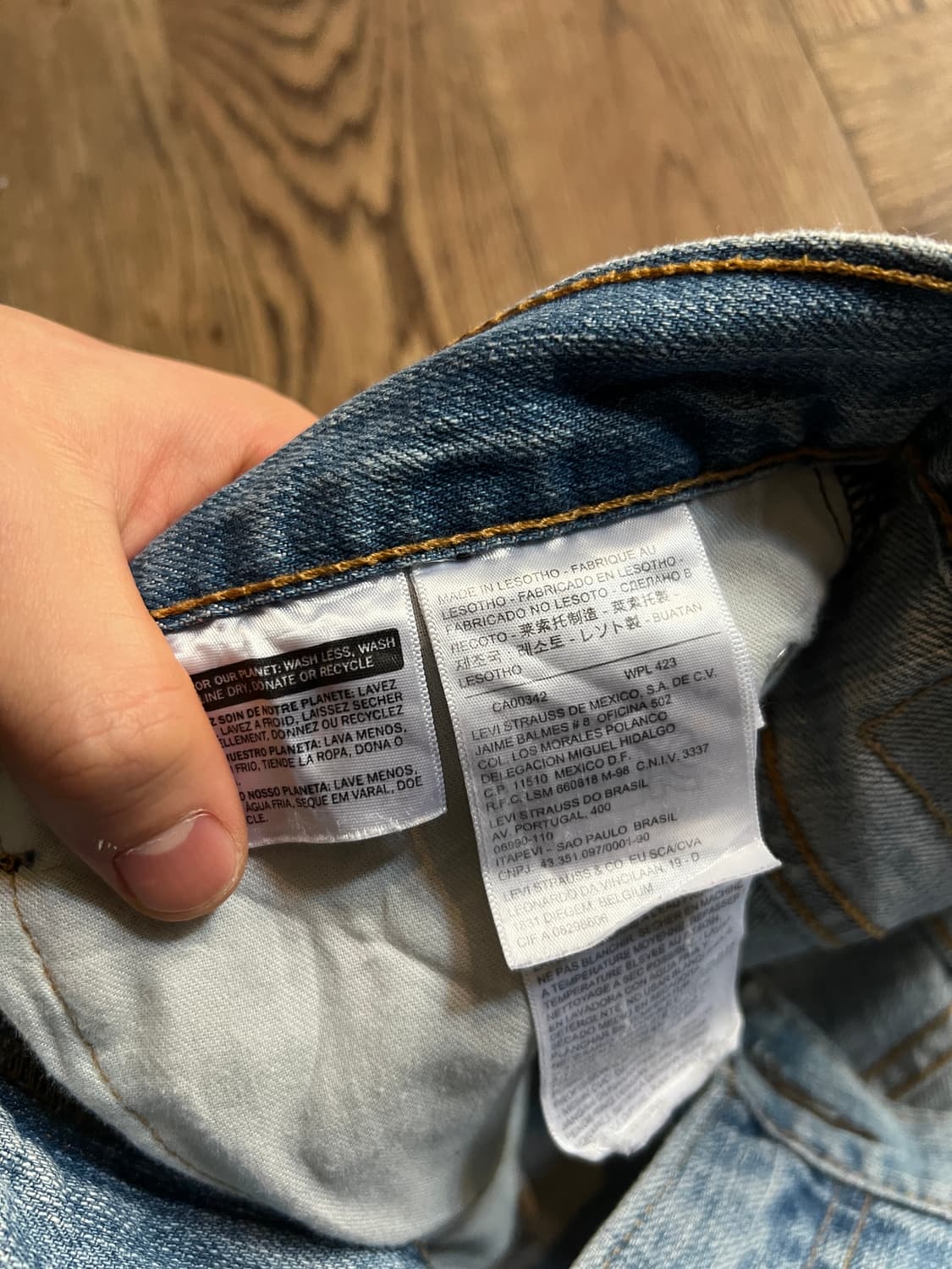 [32]리바이스 569 라이트블루 와이드핏 데님 팬츠 상품이미지6