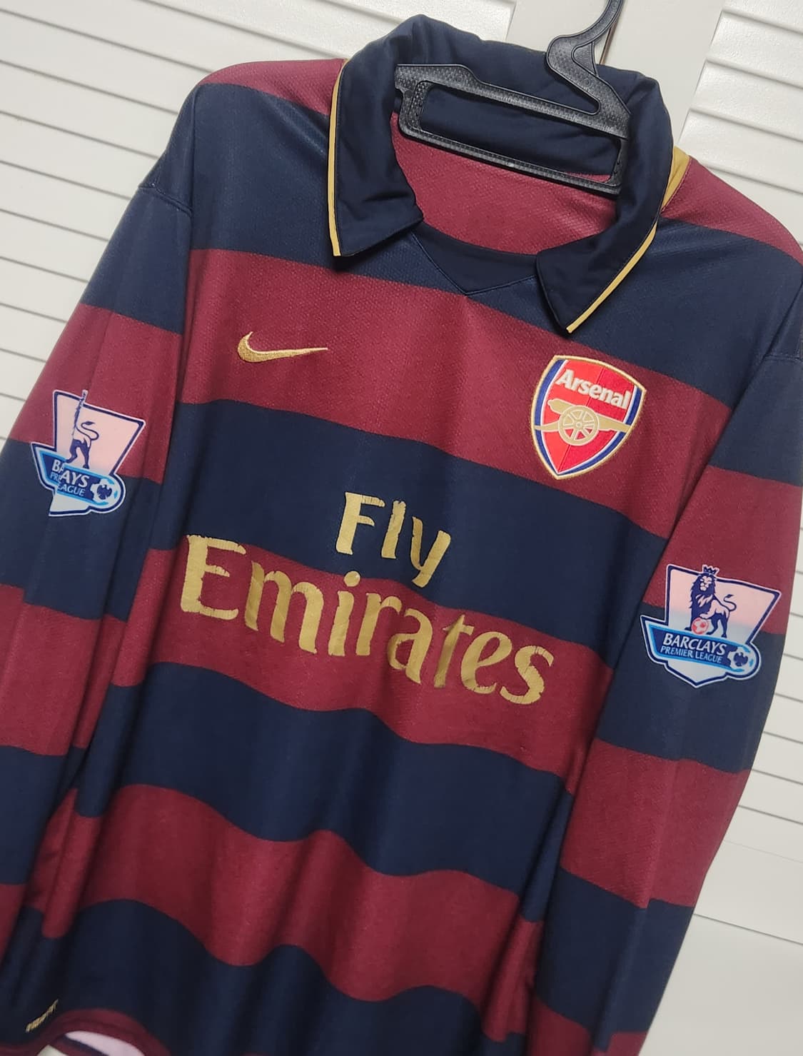 07-08 아스날 써드 긴팔 No.19 GILBERTO 나이키 유니폼 상품이미지2