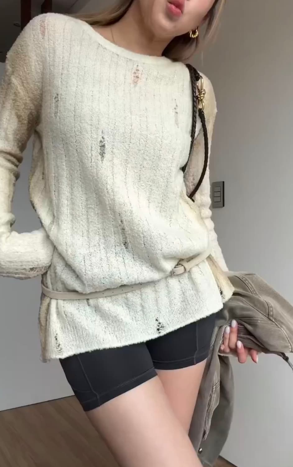 Glowny 글로니 eagle damaged wool knit top  상품이미지1