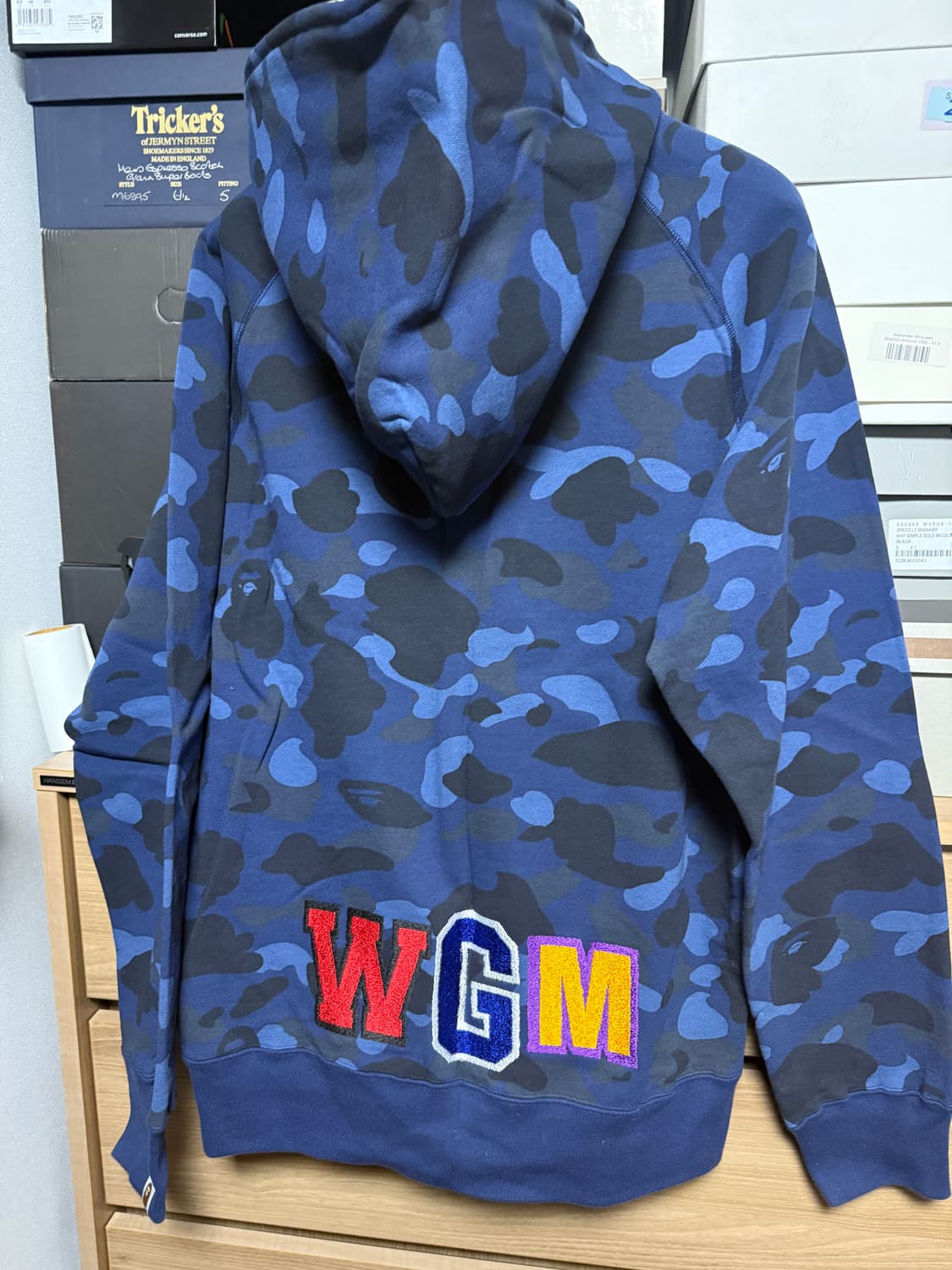 베이프 샤크 블루 집업 상품이미지7