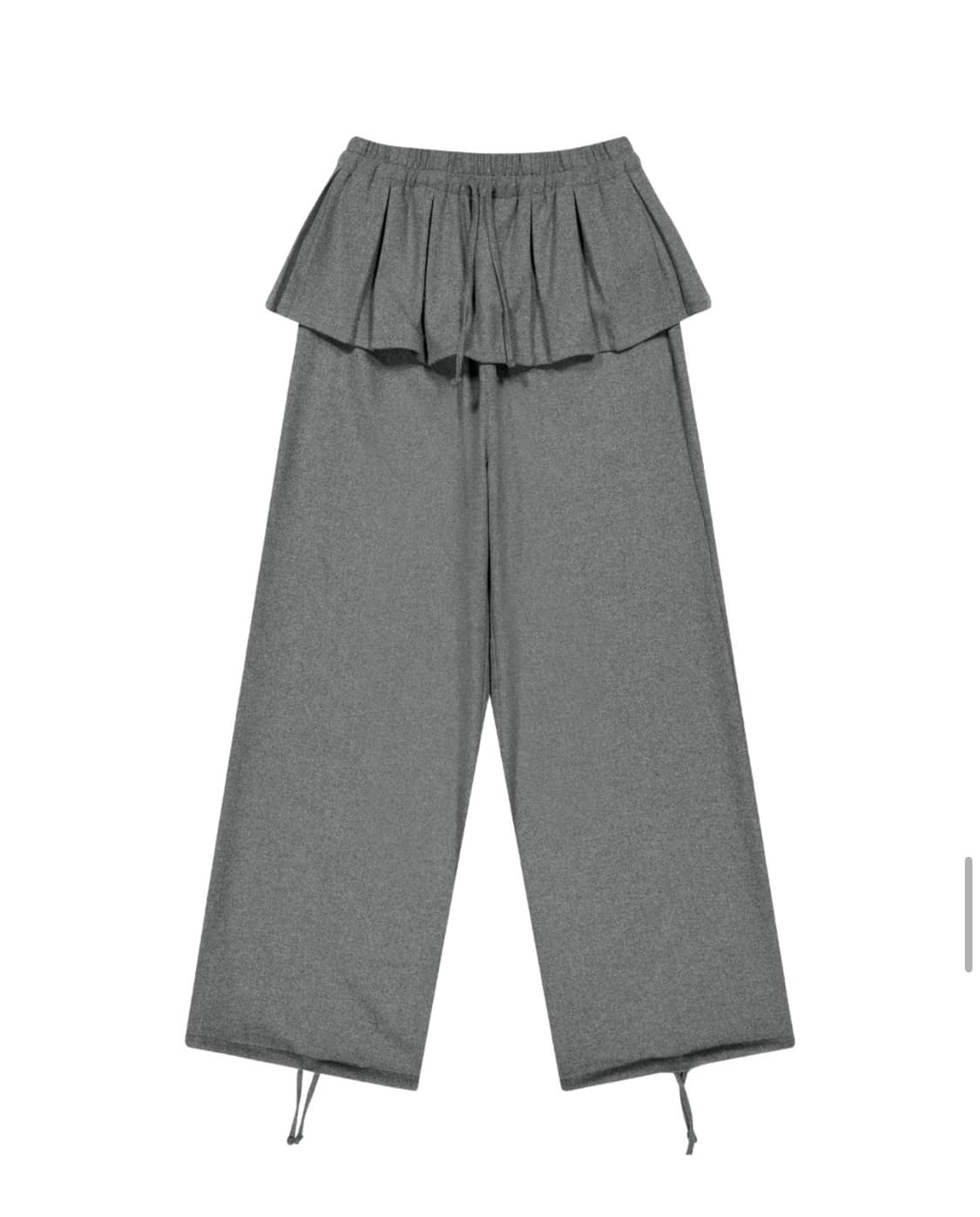 코이세이오 플리츠 오버 울 팬츠 그레이 상품이미지1