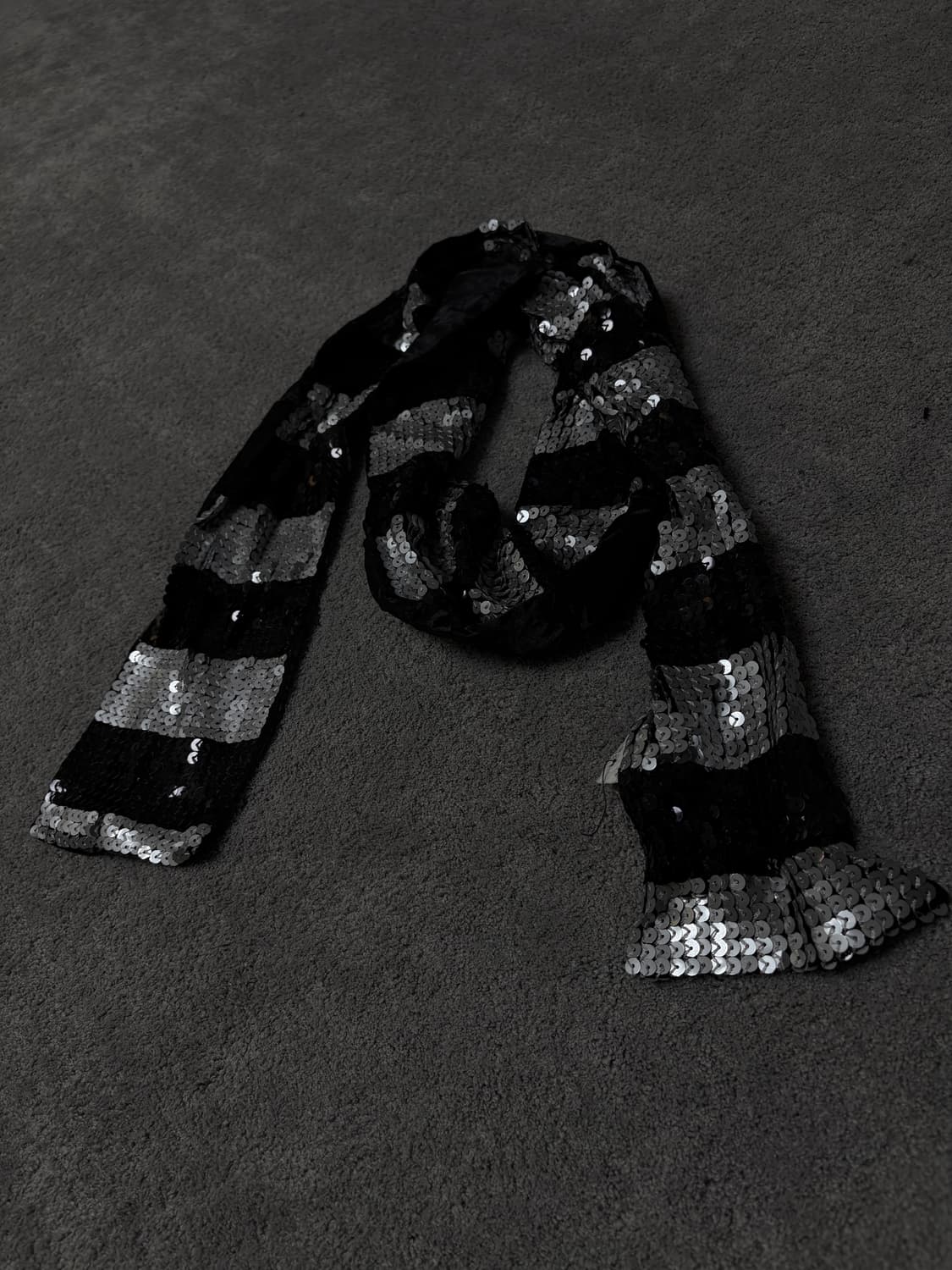 Vintage v-kei punk mood purl scarf 상품이미지3