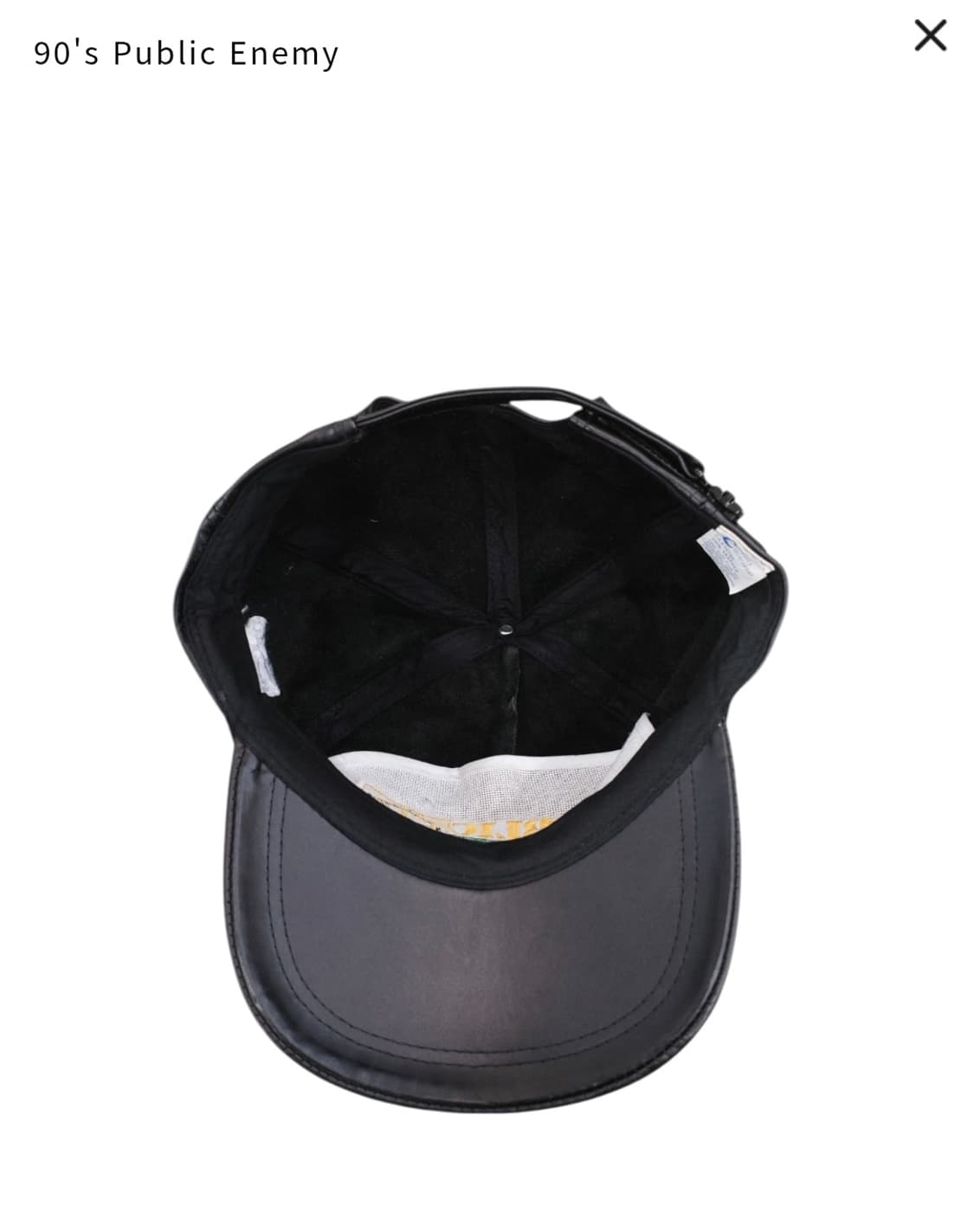 90s public enemy 5패널 레더캡 상품이미지5