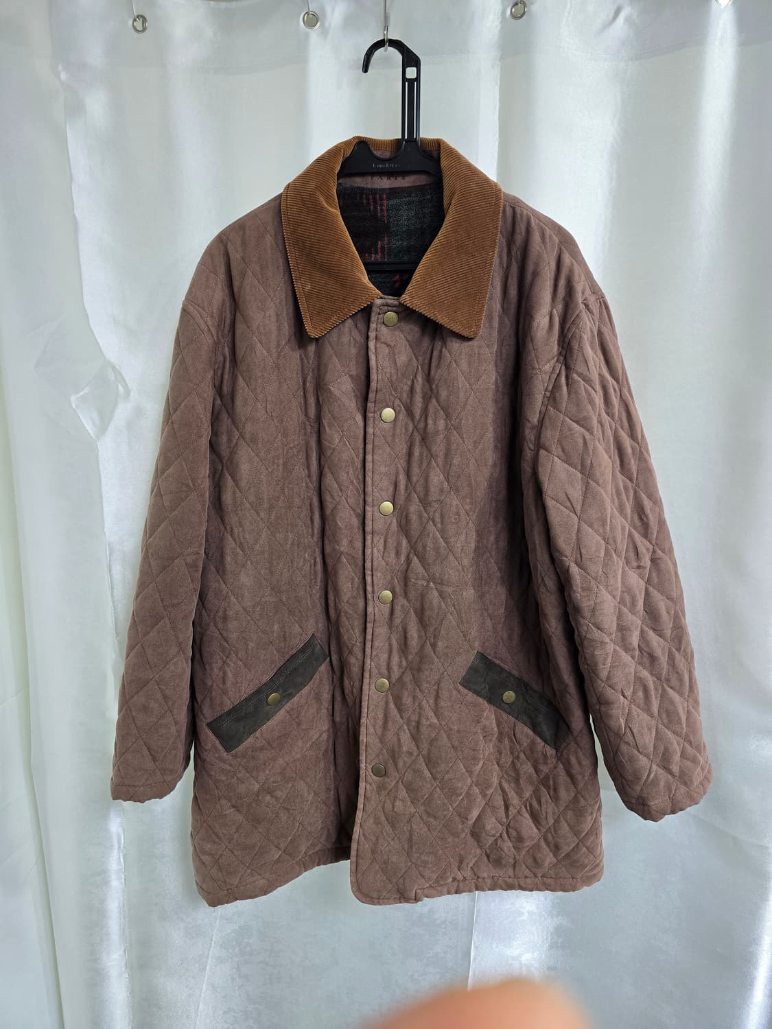 랑방 브라운 퀼팅 스웨이드 자켓 (1745) 상품이미지1