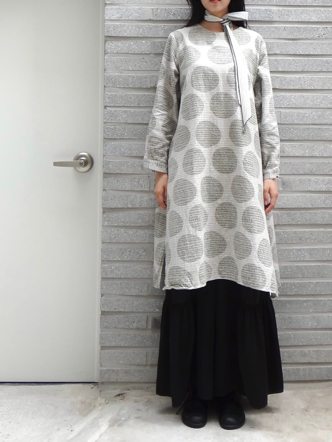 Big cicle pattern layered ops & top 상품이미지6