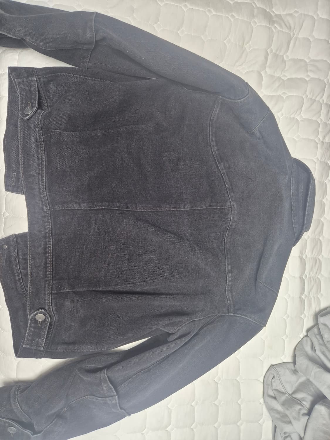 쿠어 트위스트 데님 트러거 자켓 (블랙)M 상품이미지5