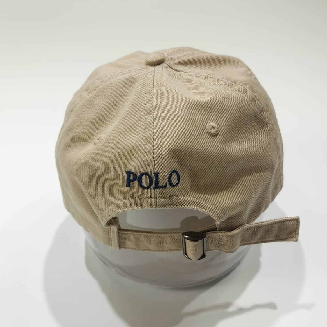 CL423 폴로 다크네이비 포니 베이지 볼캡 모자 상품이미지5