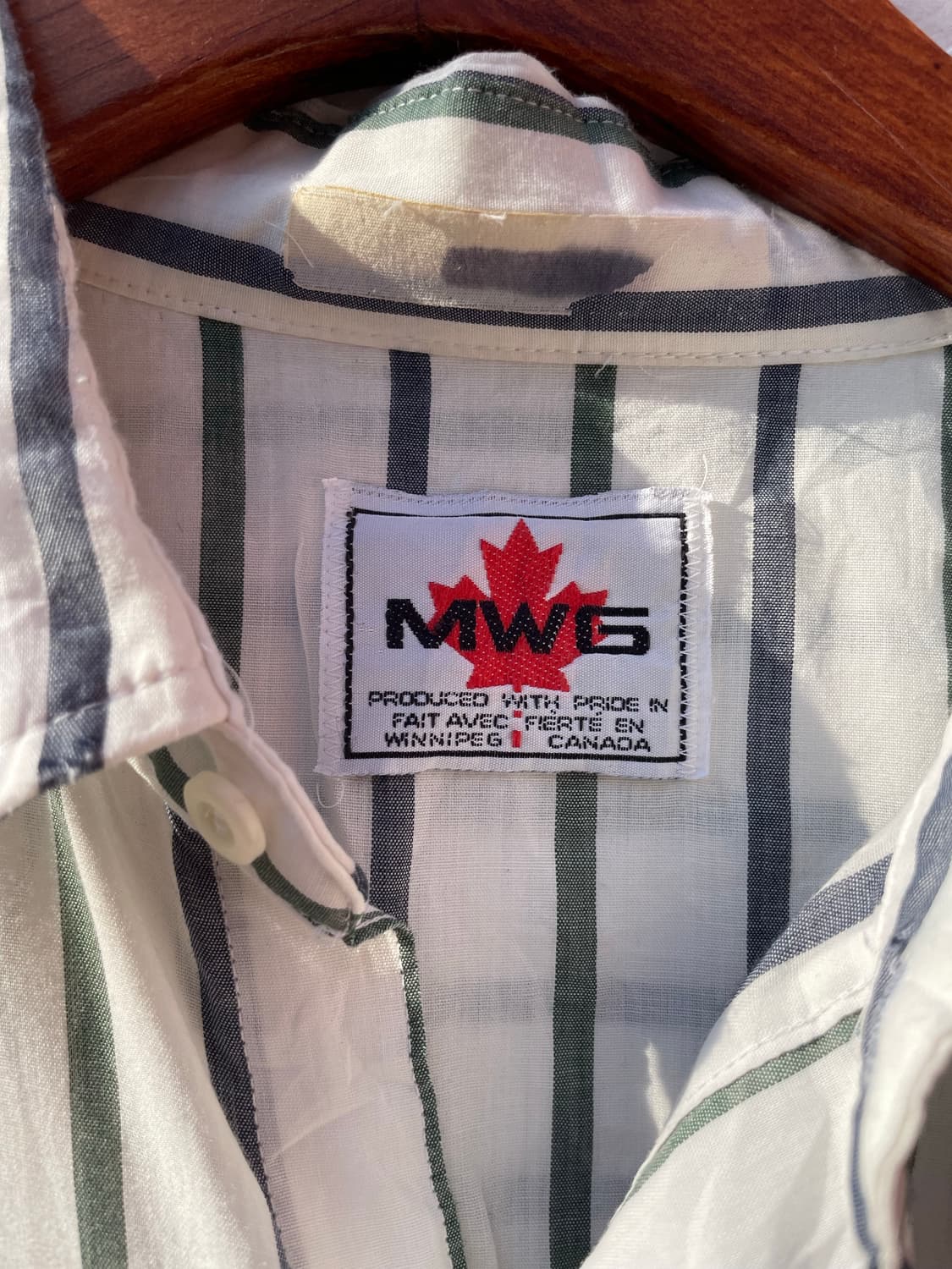 mwg canada 그린스트라이프 웨스턴셔츠 상품이미지6