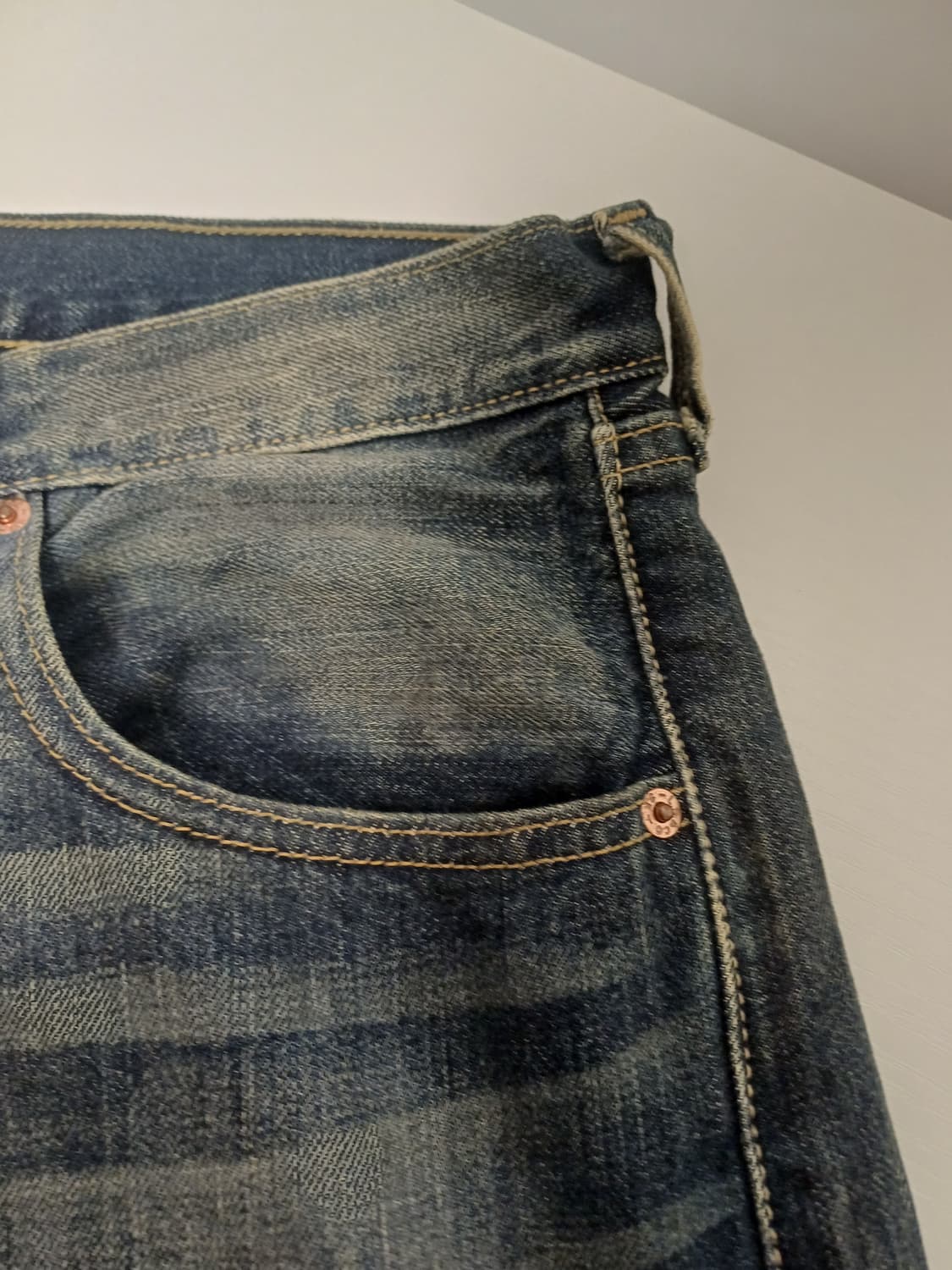 [W32/L34] 리바이스 501 '모던 빈티지' 틴 워싱 데님 상품이미지5