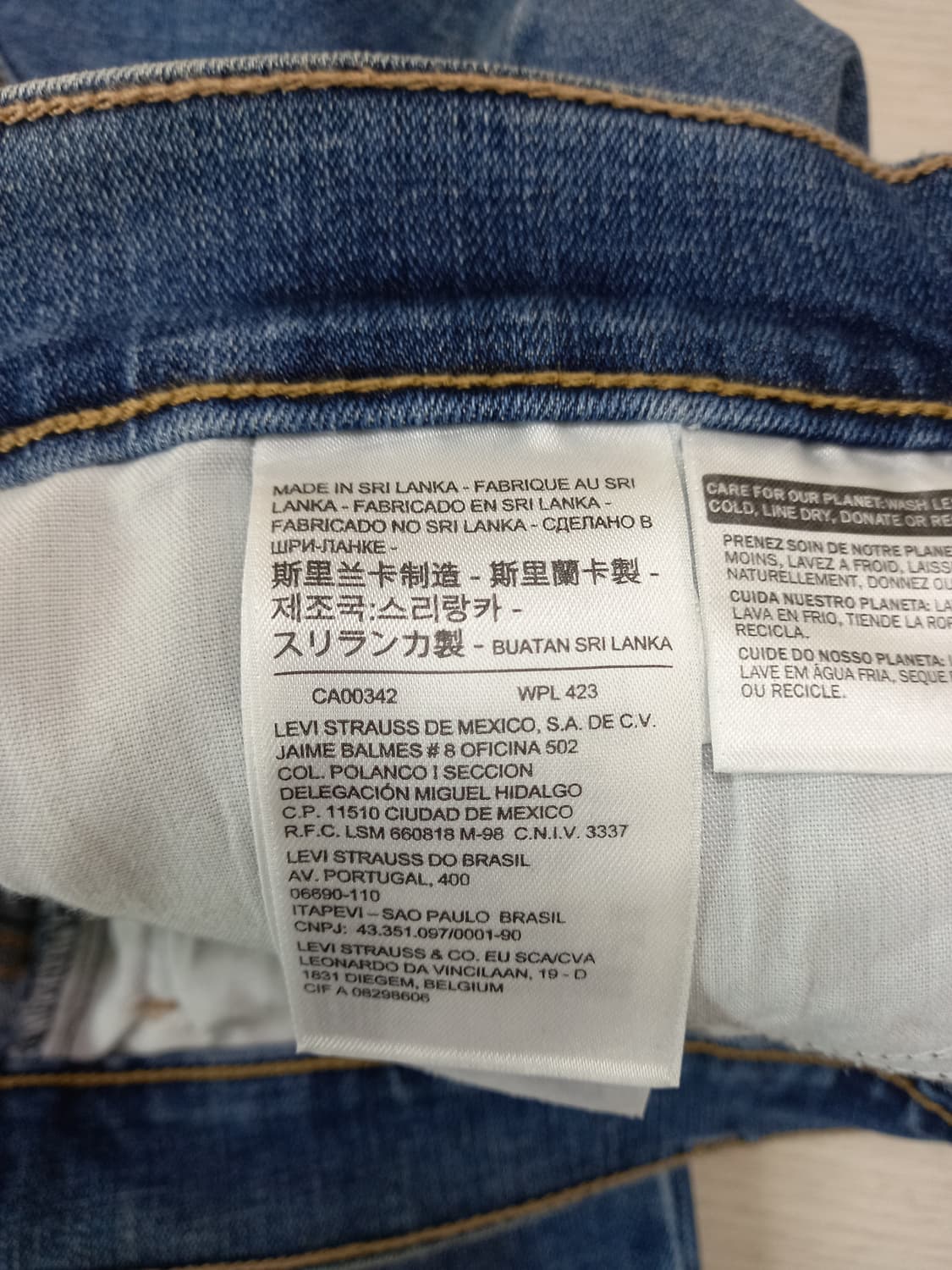 27 리바이스711 워싱 스판스키니 27-582 상품이미지8