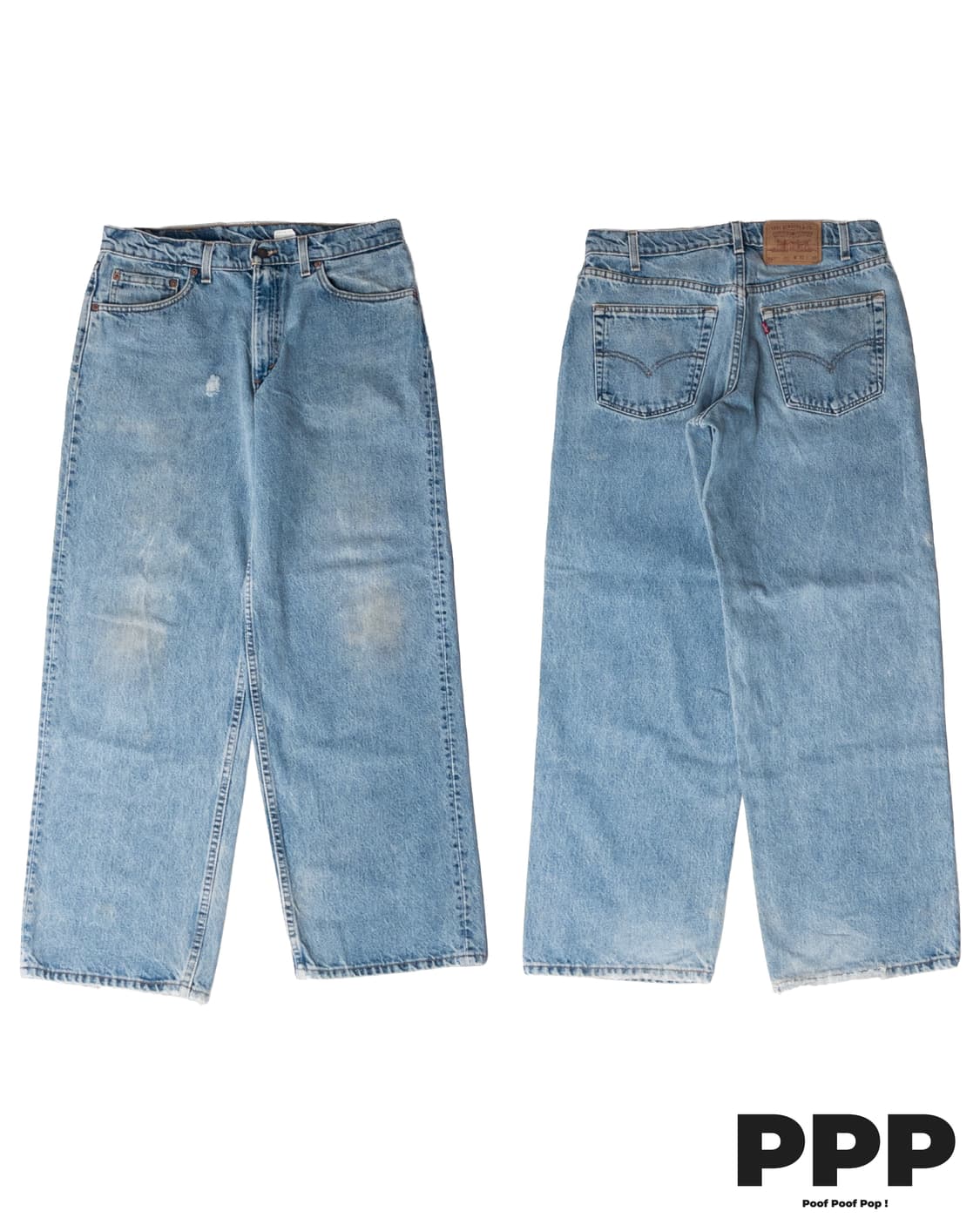 90’s 미제 리바이스 567 루즈 핏 엑스트라 와이드 레그 32x30 상품이미지1