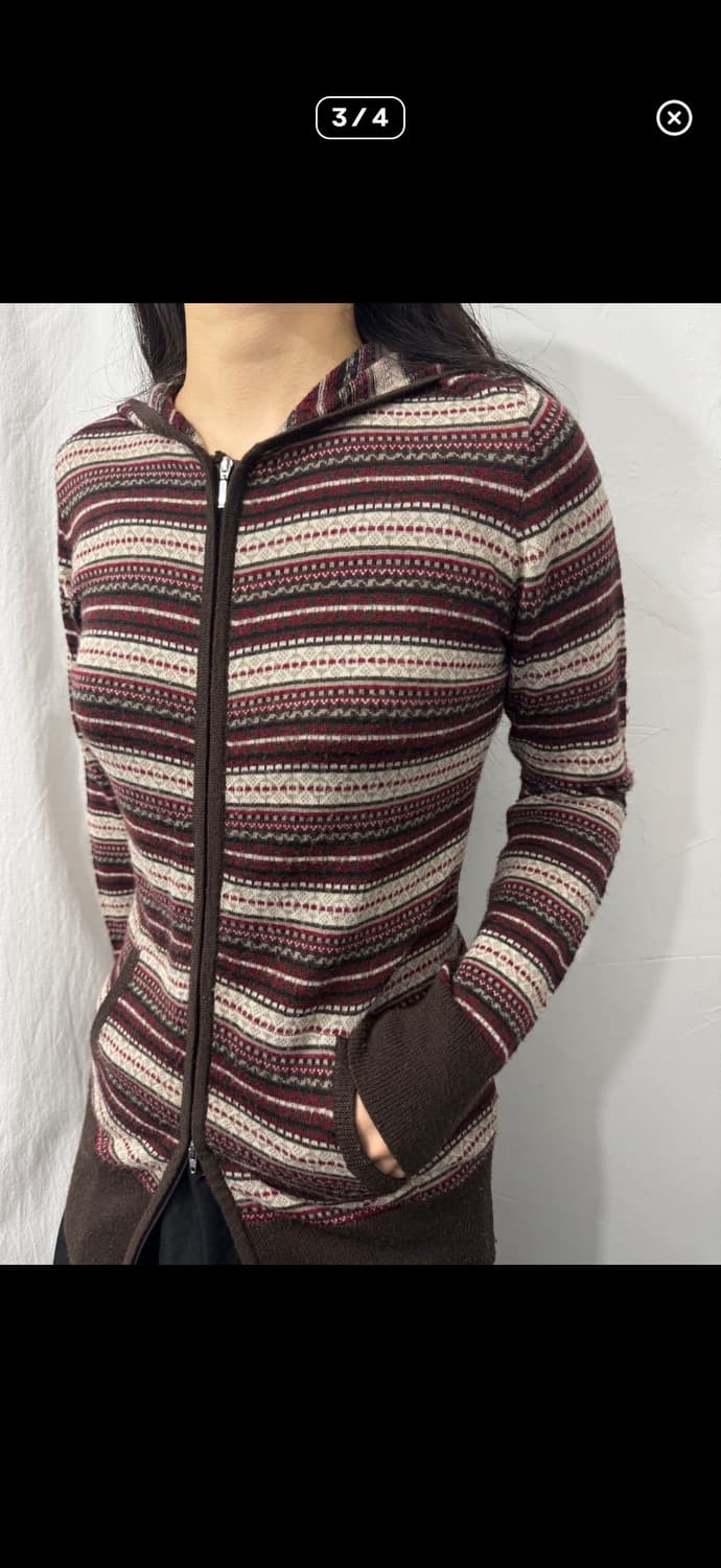 pattern twoway hood zipup 상품이미지2