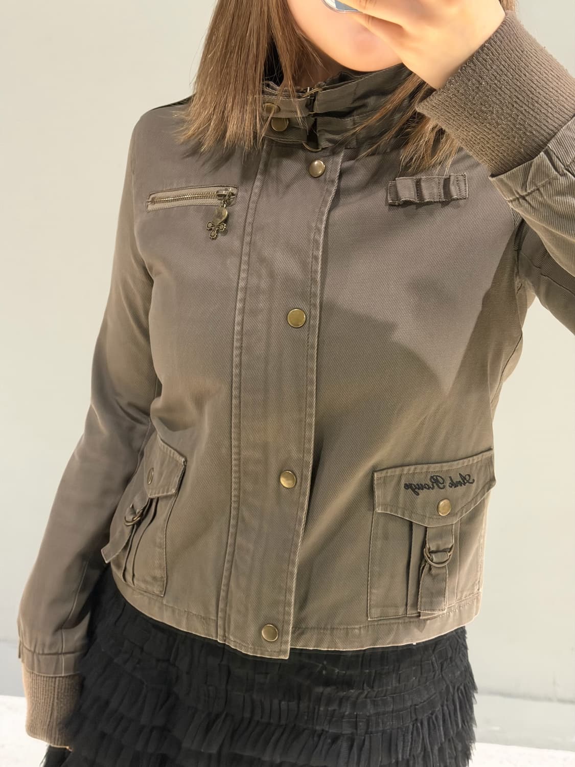 Ank rouge neck snap point jacket 상품이미지4