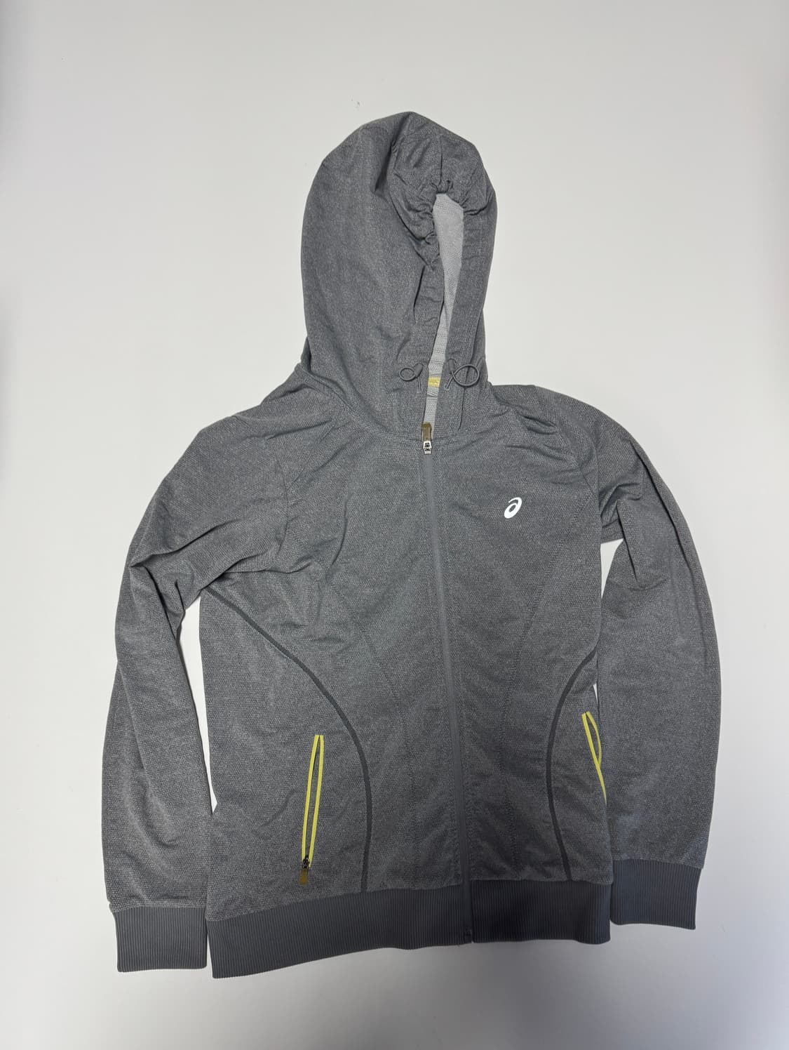 여성 아식스 기능성 져지 후드집업 M 그레이 상품이미지1
