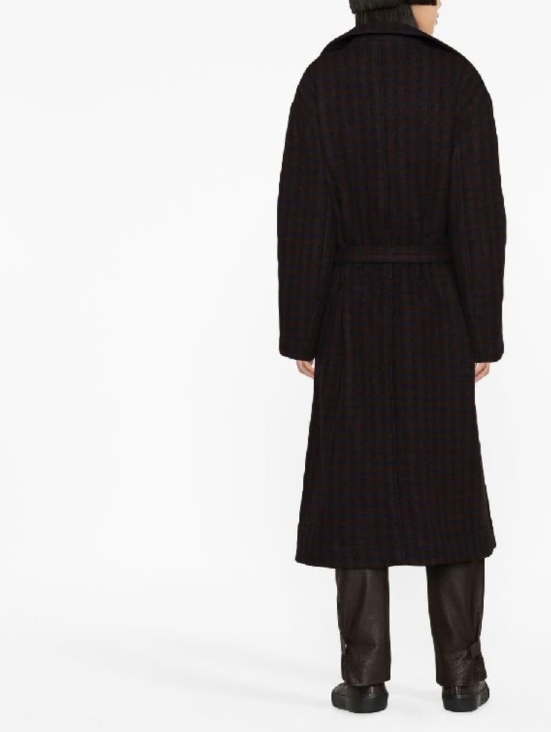 Lemaire 22FW Wool Check Bathrobe Coat 상품이미지4