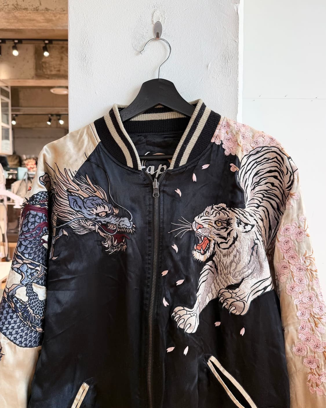 카라쿠리 타마시 자수 리버시블 스카쟌 자켓  상품이미지3