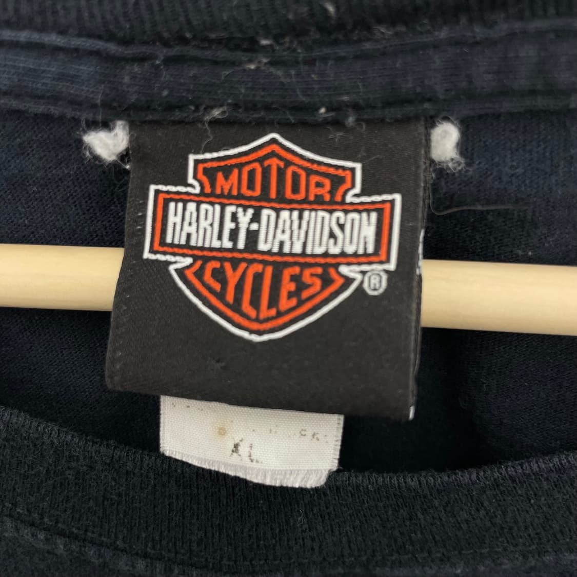 할리데이비슨 00s 이글 트럼프카드 빈티지 페이딩 반팔 티셔츠 상품이미지8