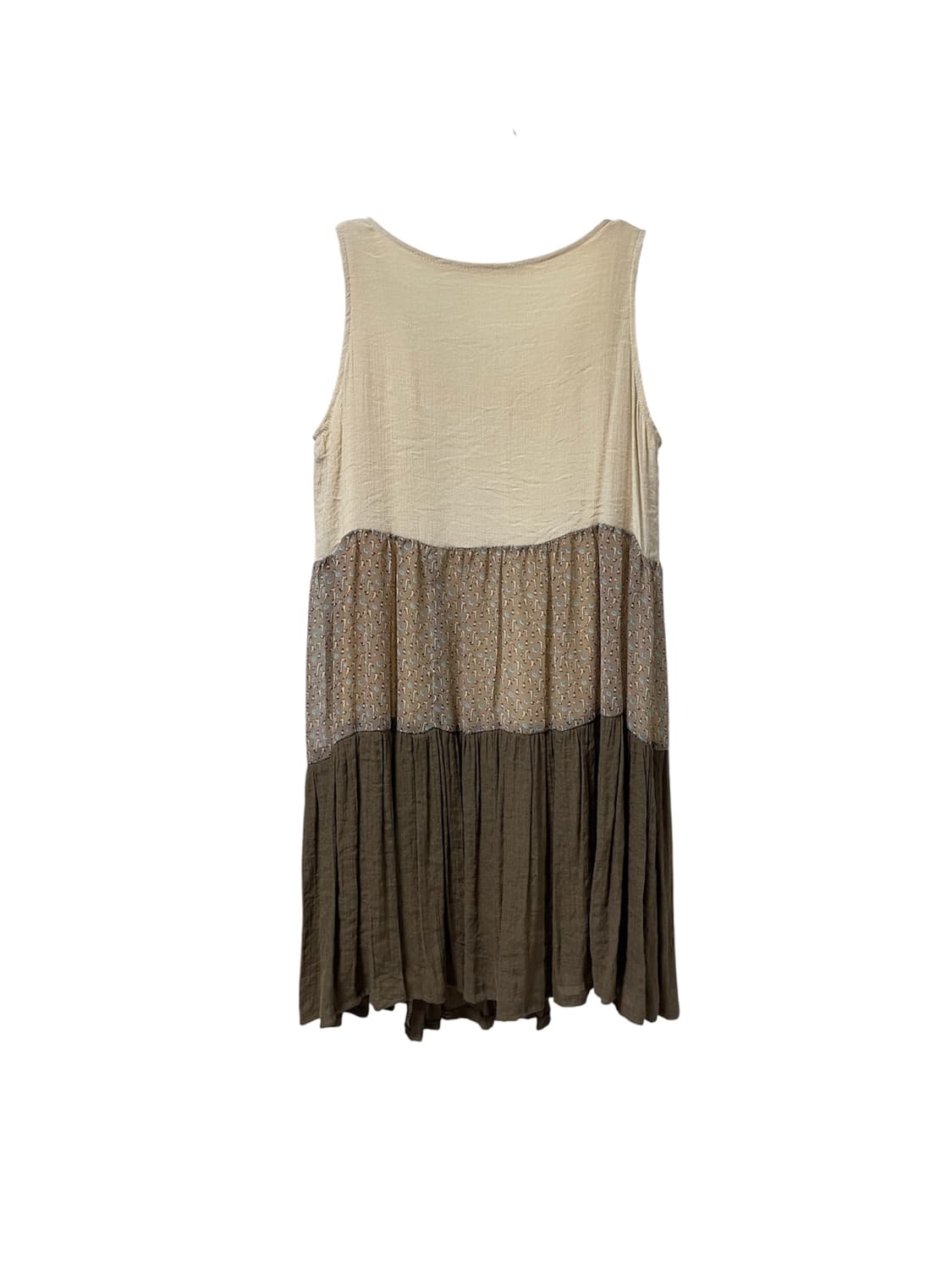Patchwork Layered Sleeveless Dress 상품이미지4