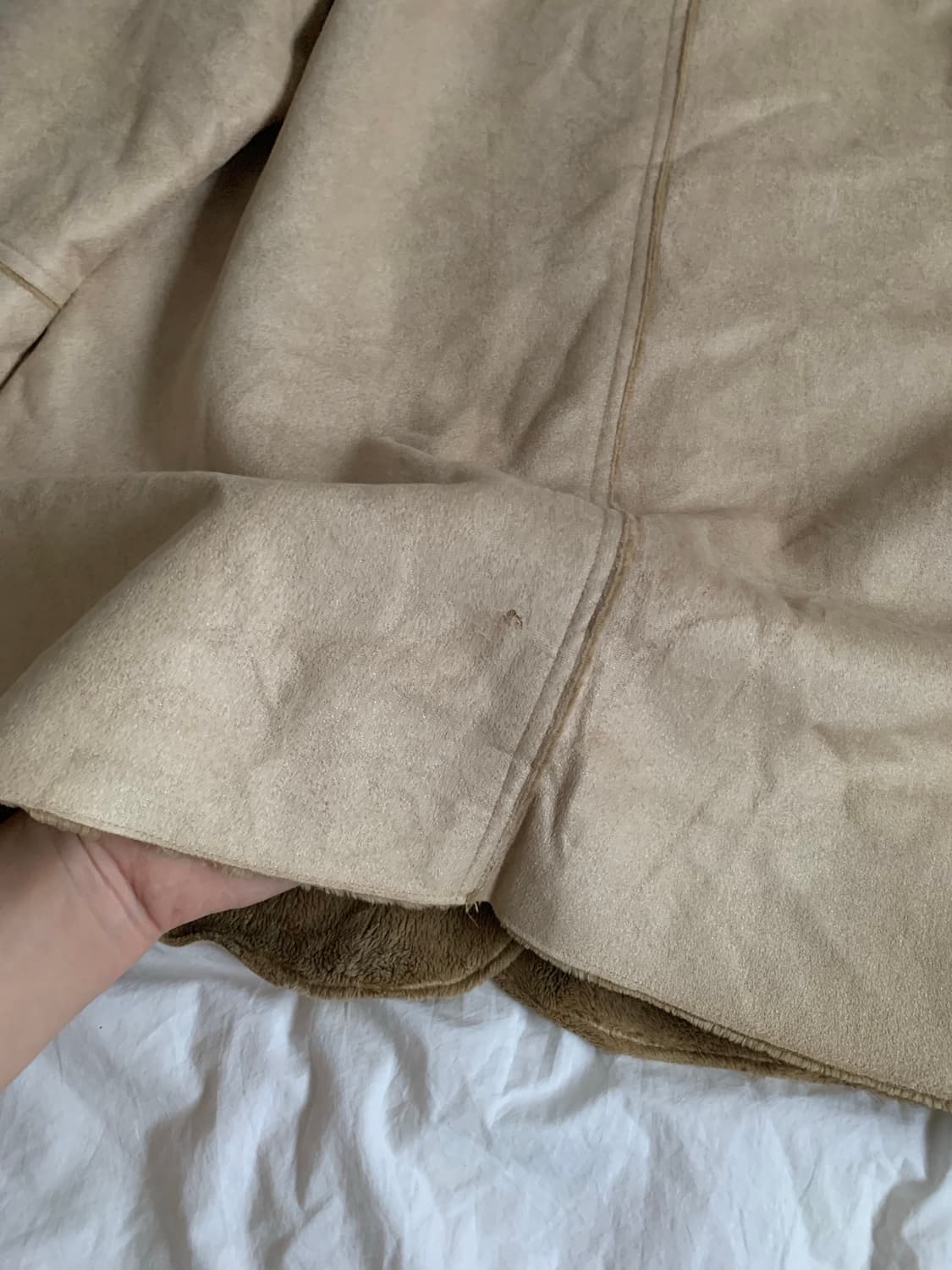 베이지 레더 자켓 상품이미지8