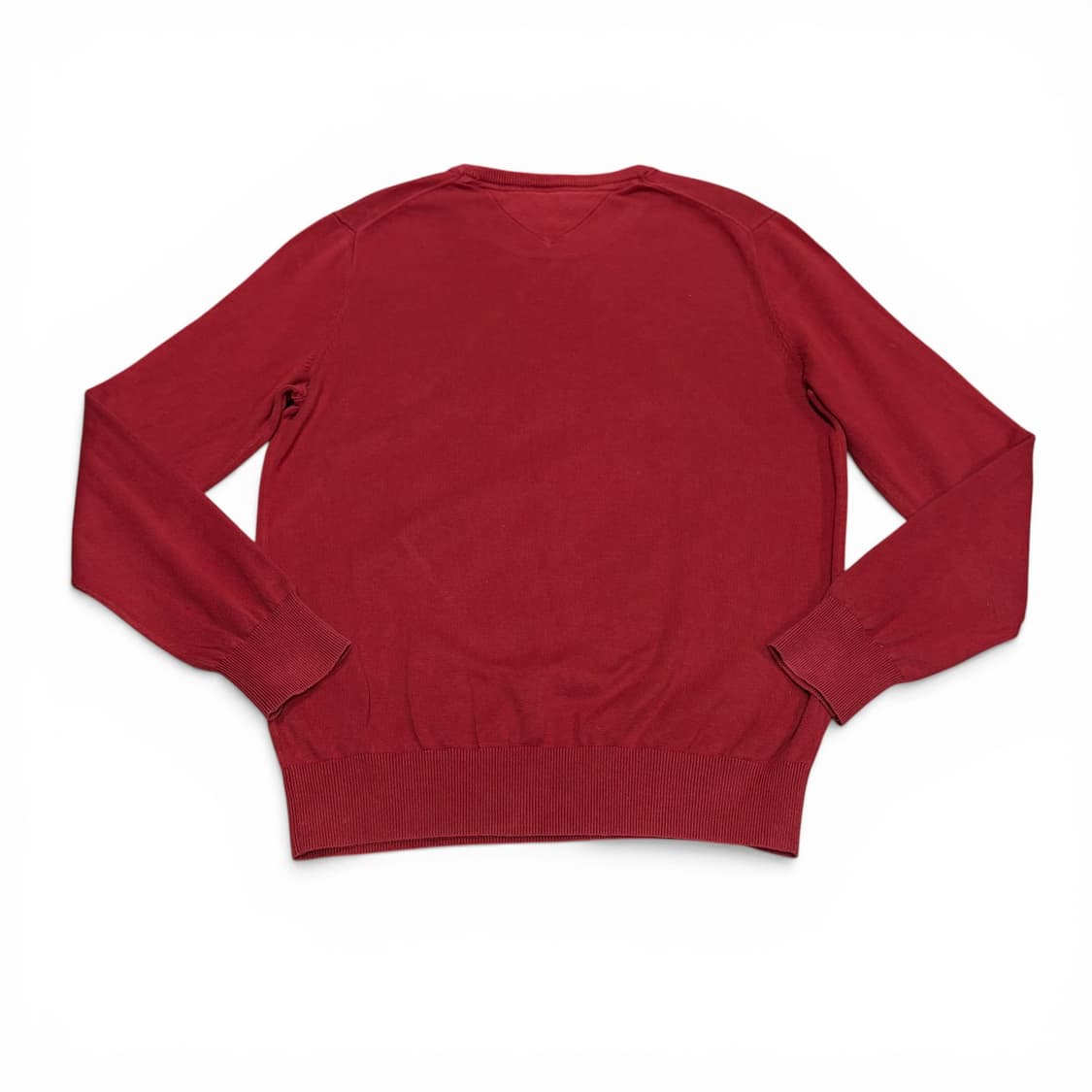 M 타미힐피거 레드 스몰로고 면 니트 상품이미지2