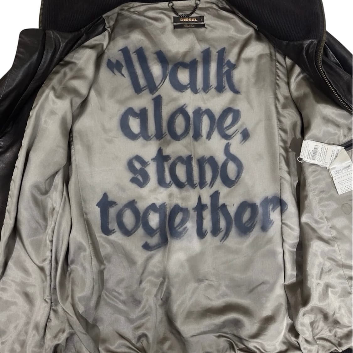 디젤 블랙 골드라인 양가죽 자켓 L 상품이미지3