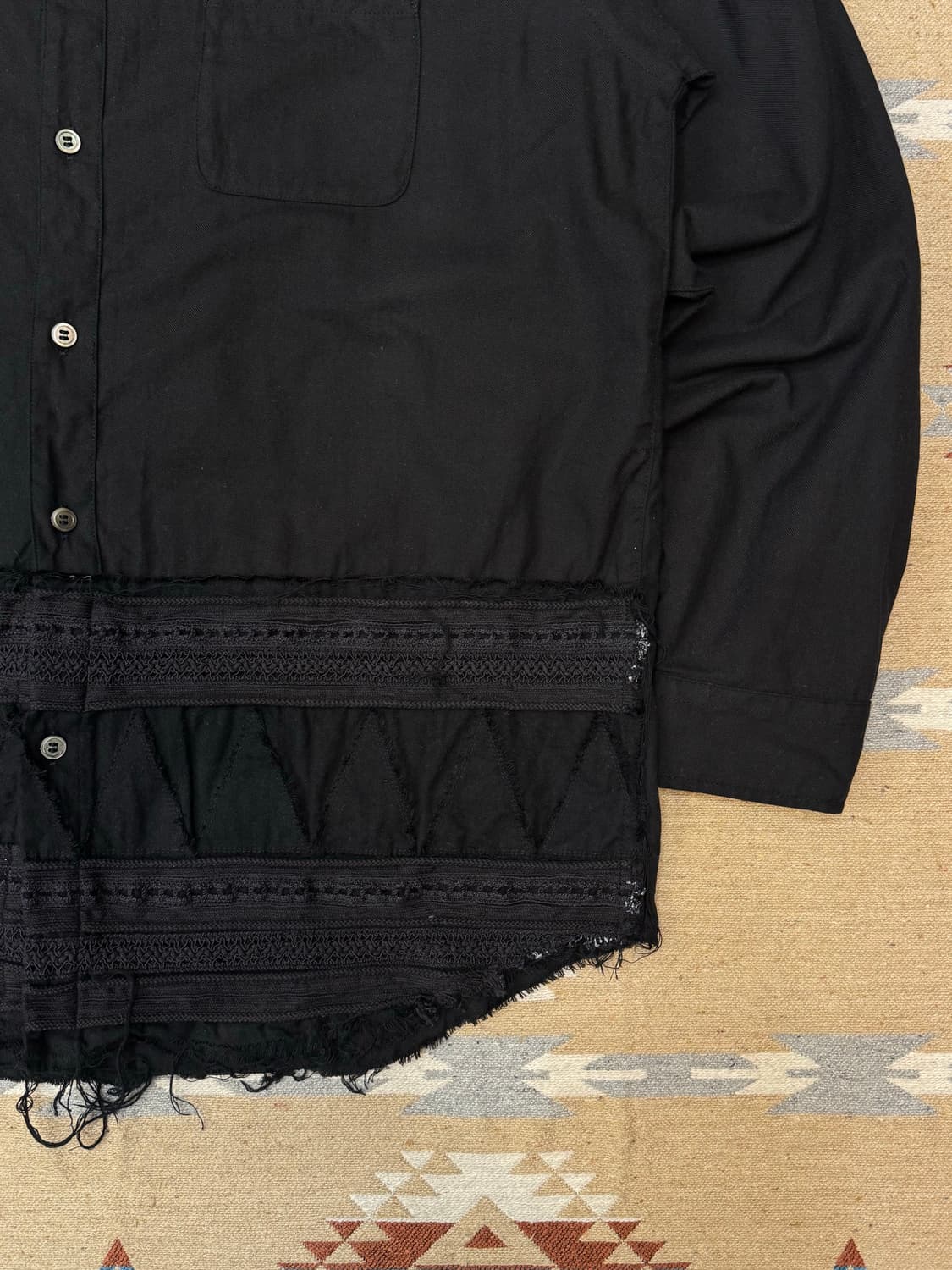 [2][M] 언더커버 엠브로이더드 디자인 플레이드 셔츠  상품이미지4