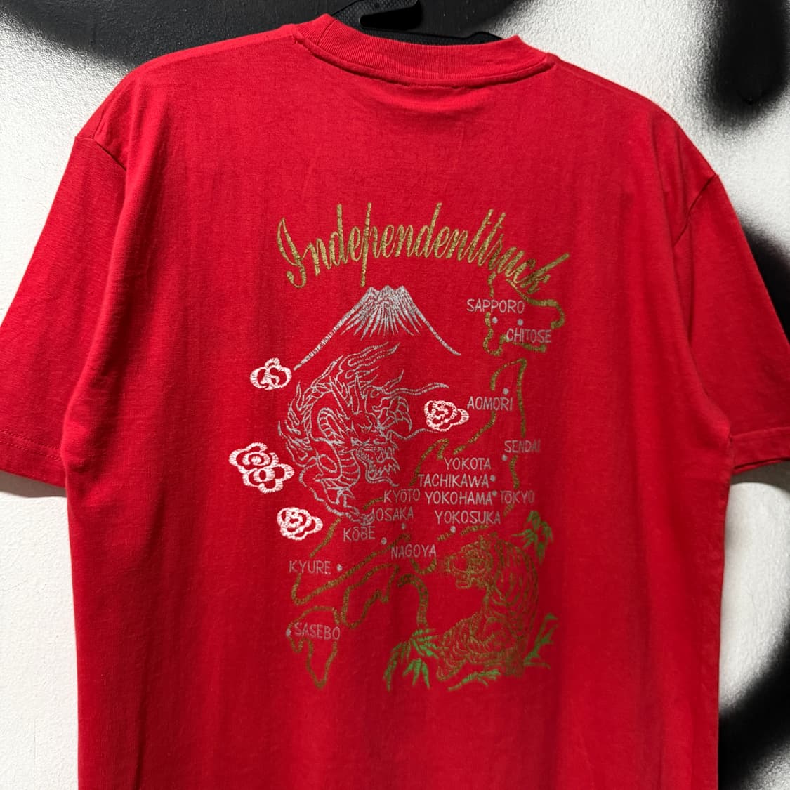 인디펜던트 트럭 데드스탁 재패니즈 리미티드 오리엔탈 프린팅 반팔 티셔츠 상품이미지6